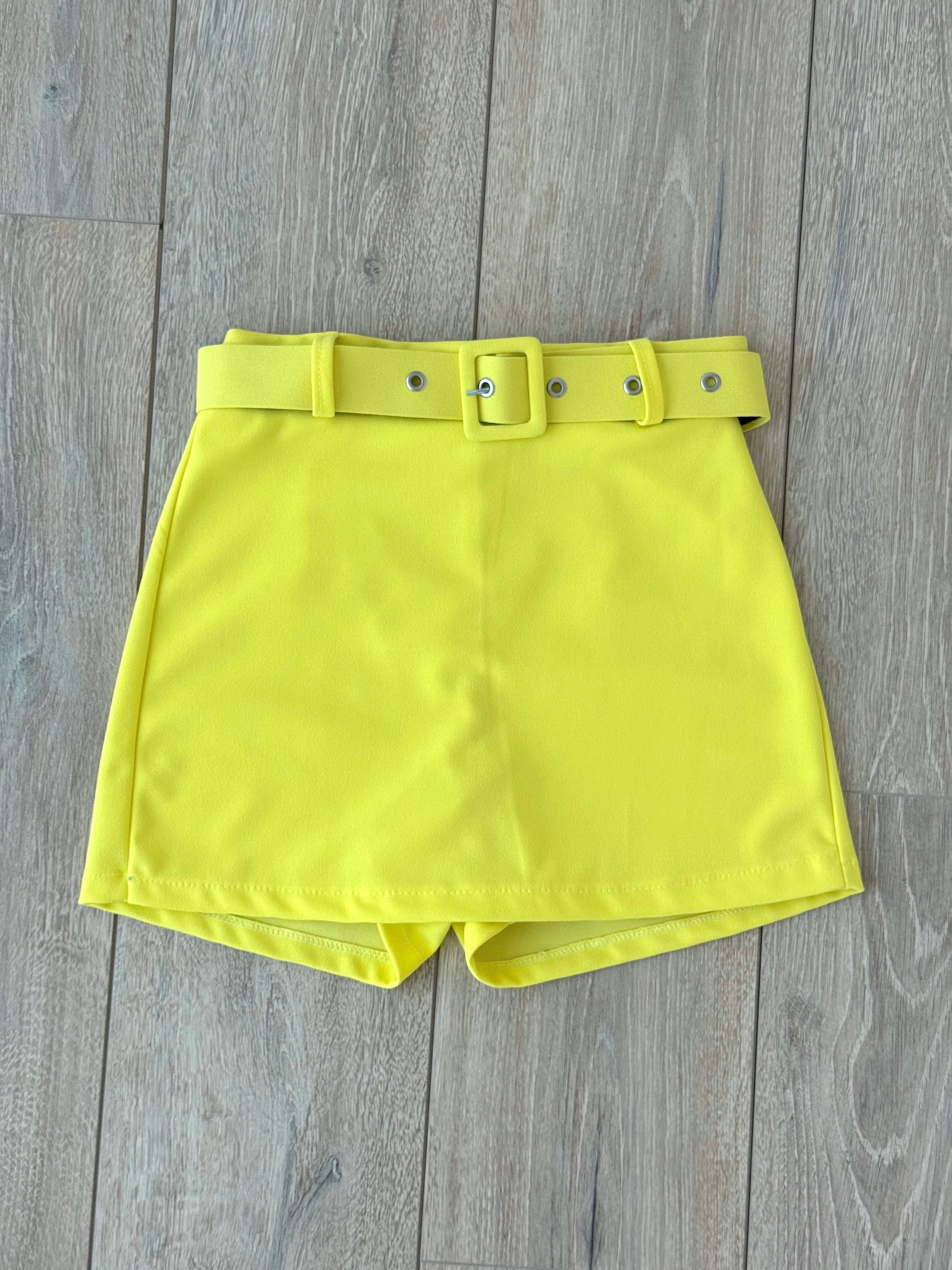 GONNA PANTALONCINO GIALLA