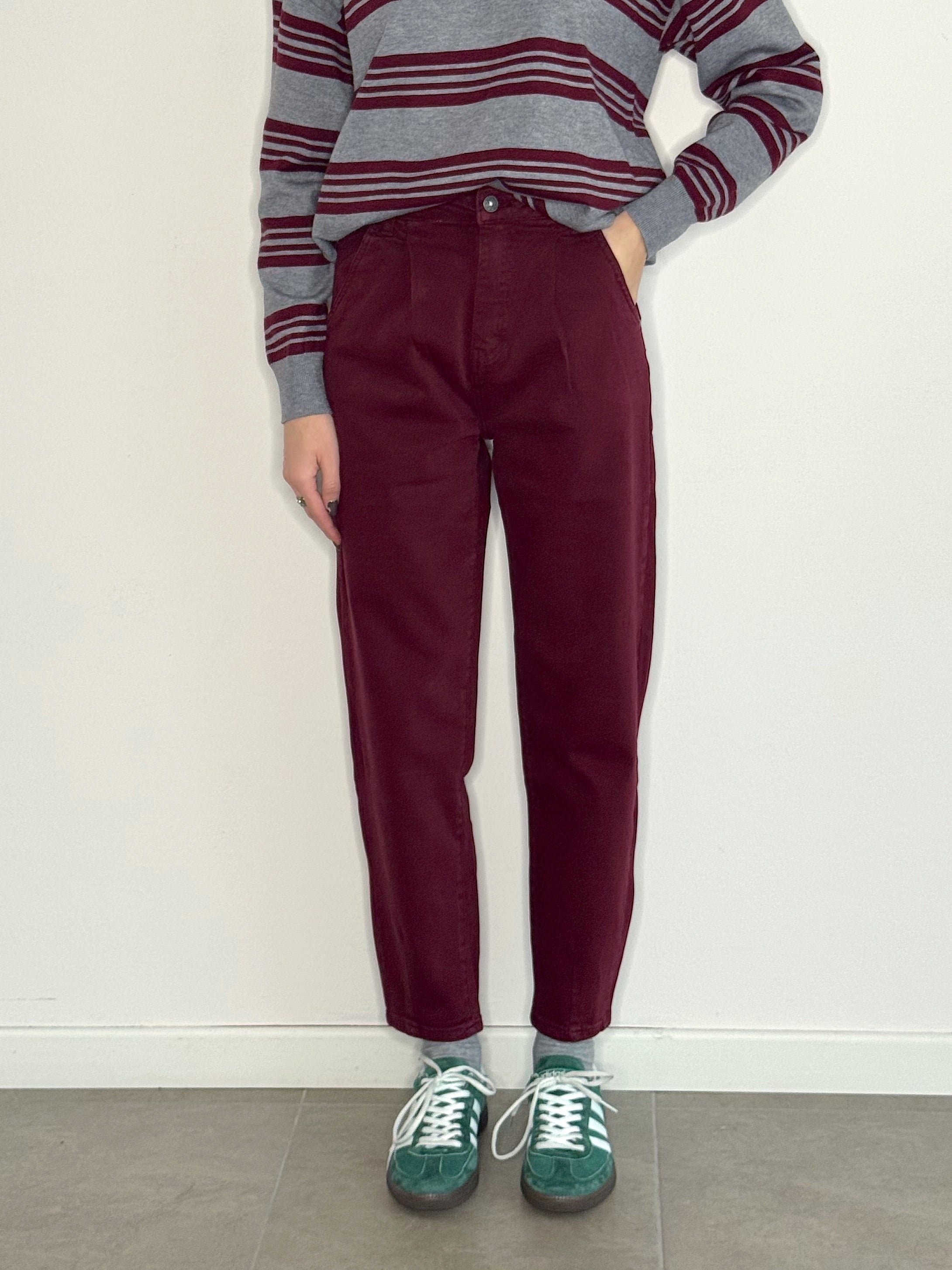 DENIM MOM (BORDEAUX & MARRONE)