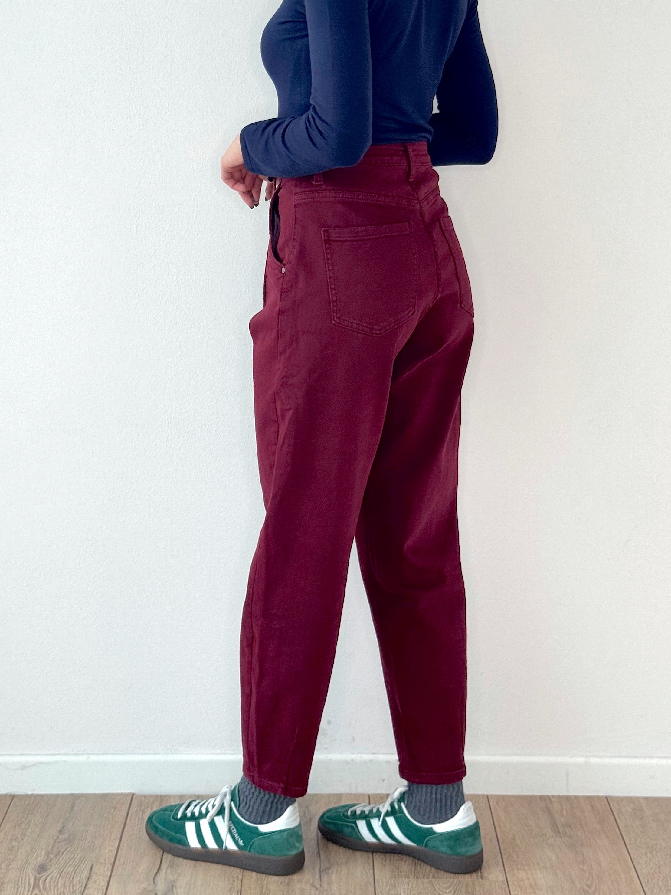 DENIM MOM (BORDEAUX & MARRONE)