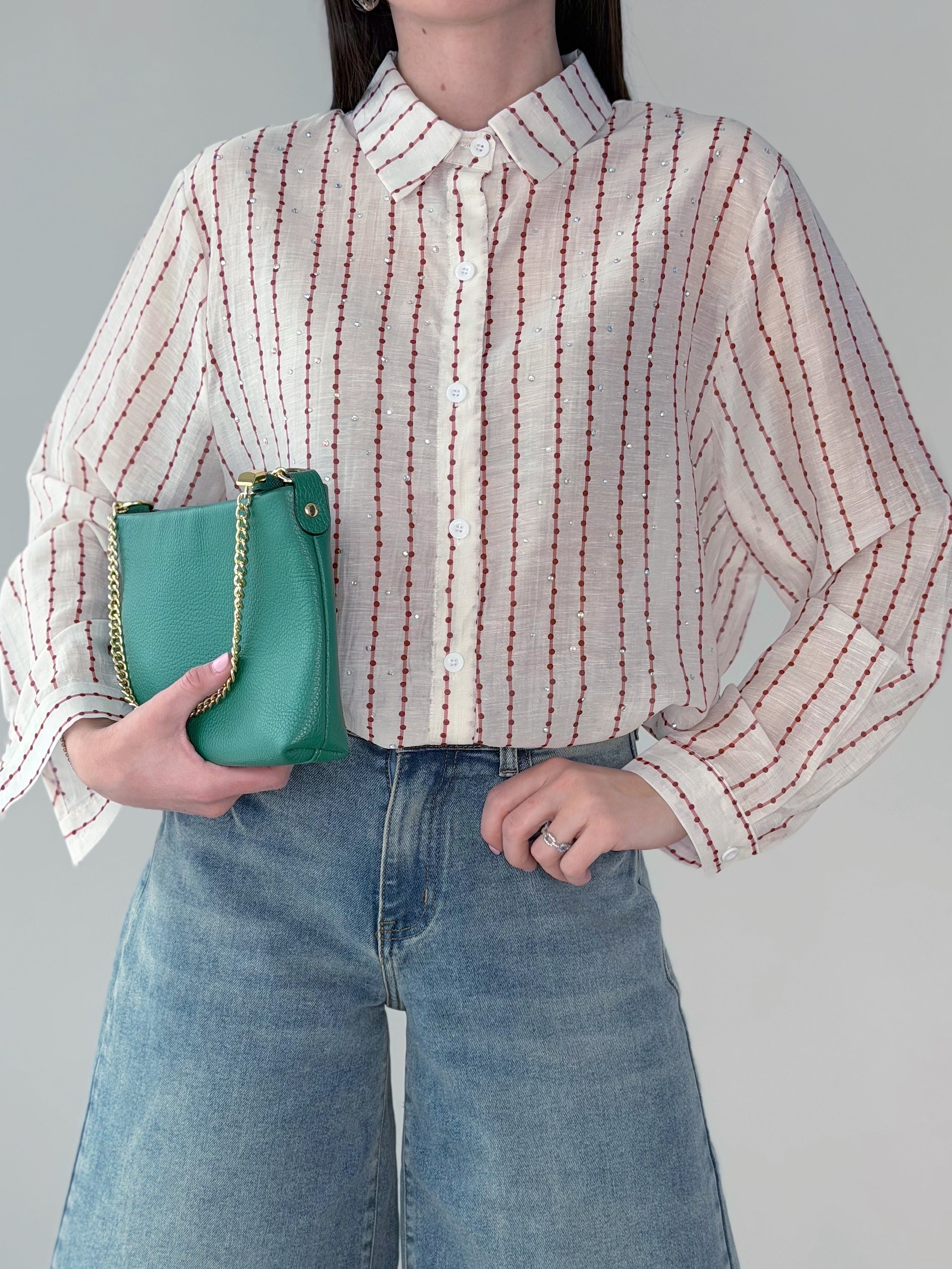 CAMICIA SAMANTHA CON STRASS