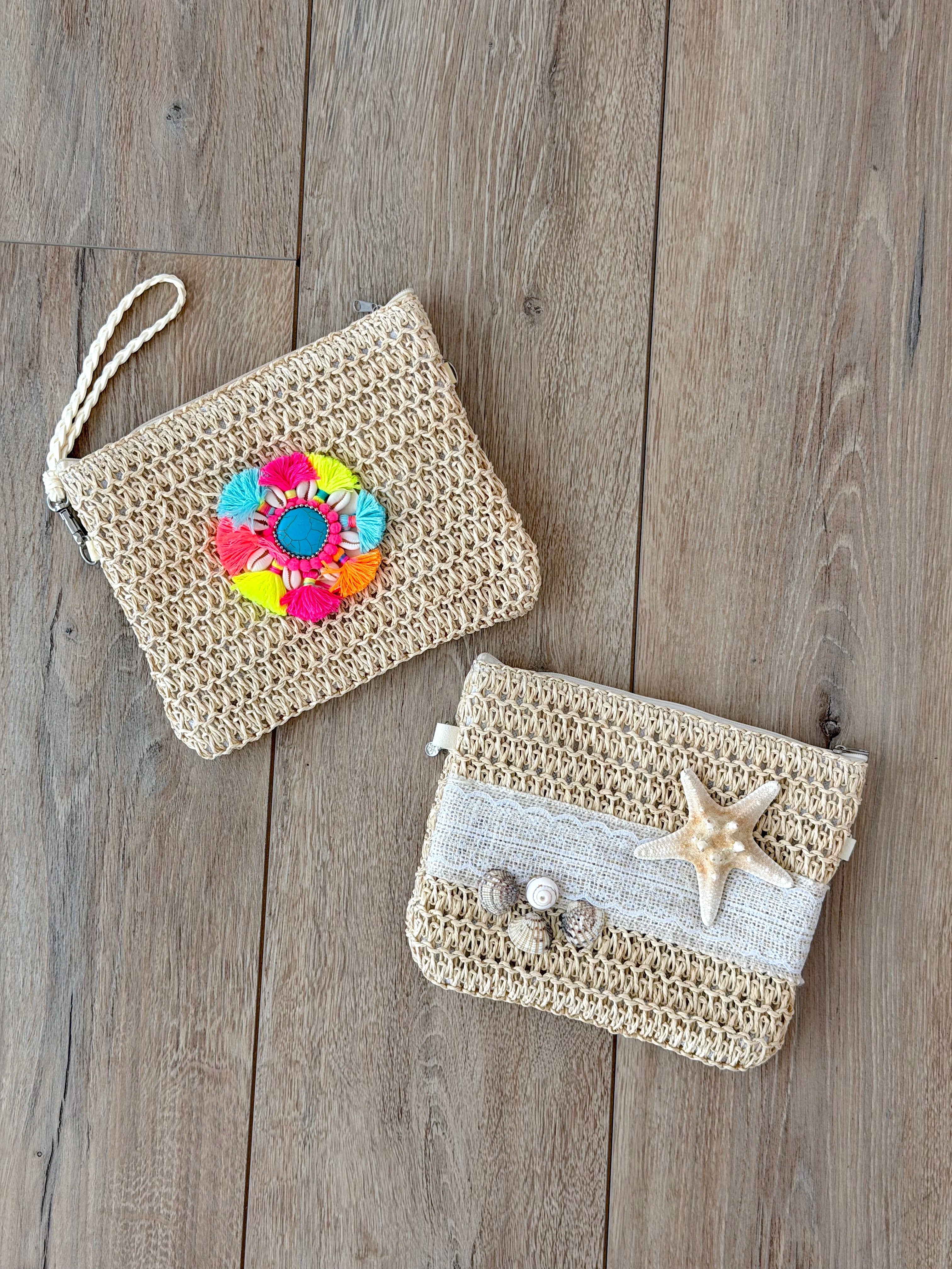POCHETTE RAFIA & CONCHIGLIE