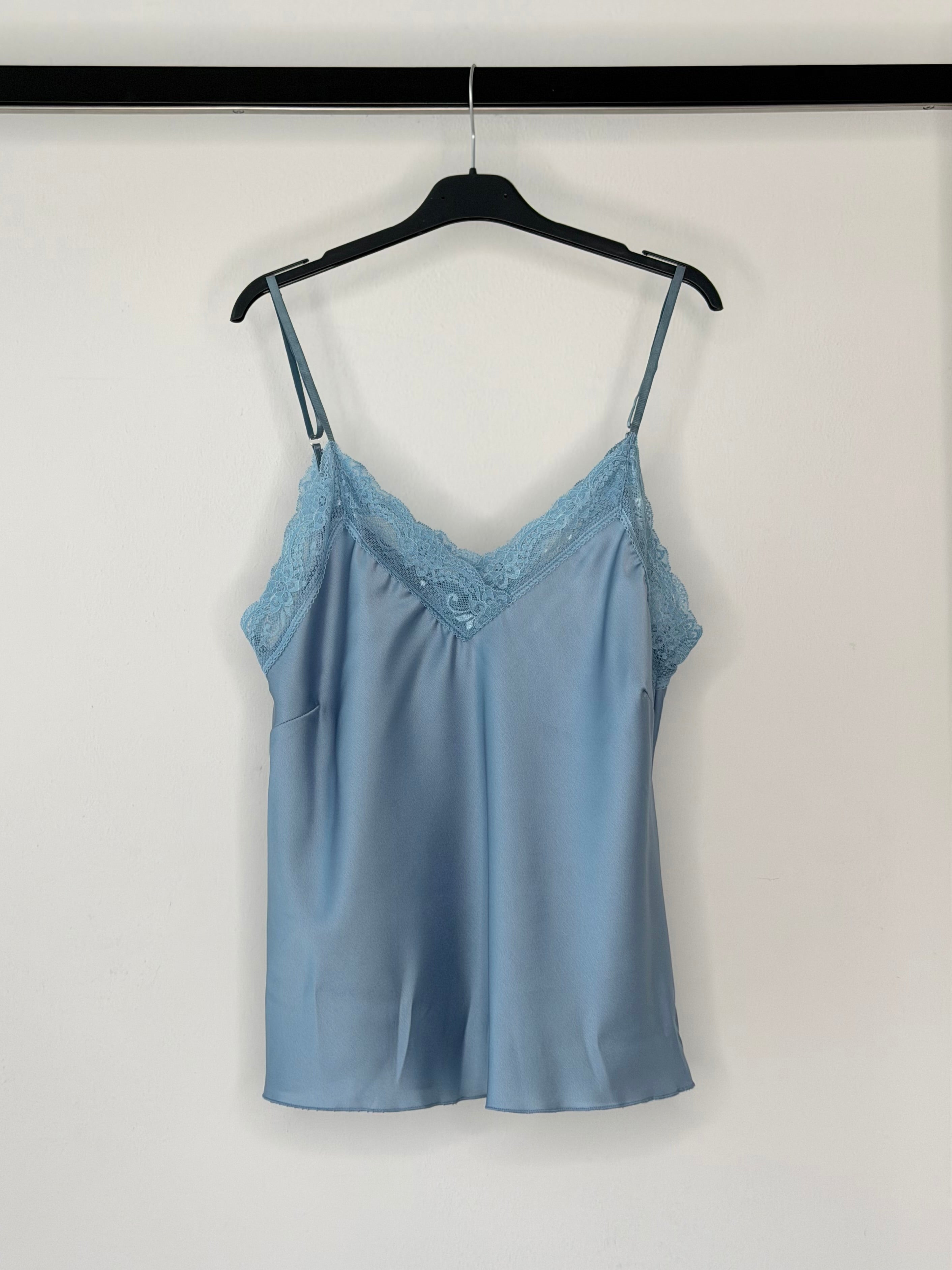 CANOTTIERA IN RASO & PIZZO
