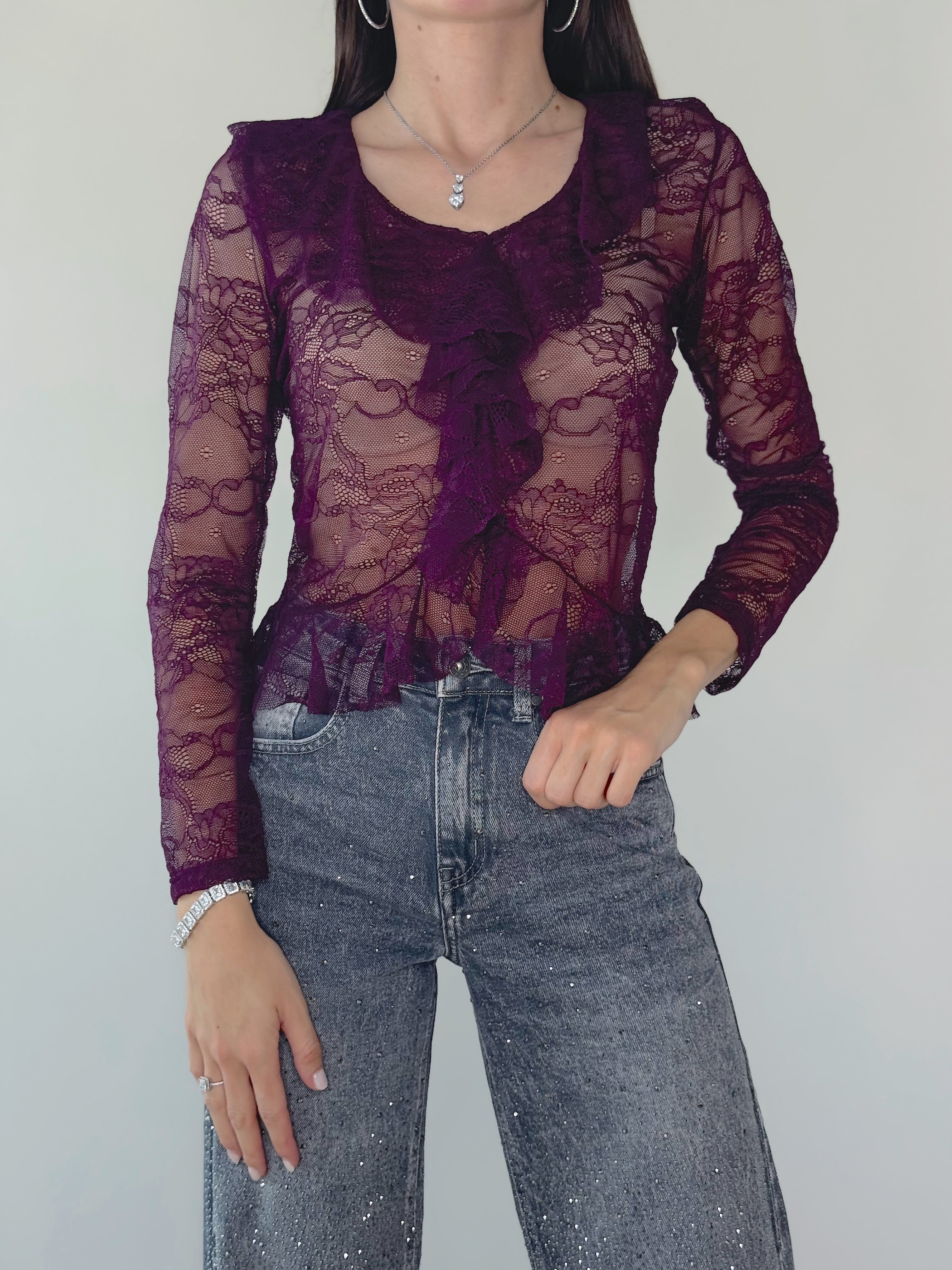 BLUSA PIZZO VOLLANT