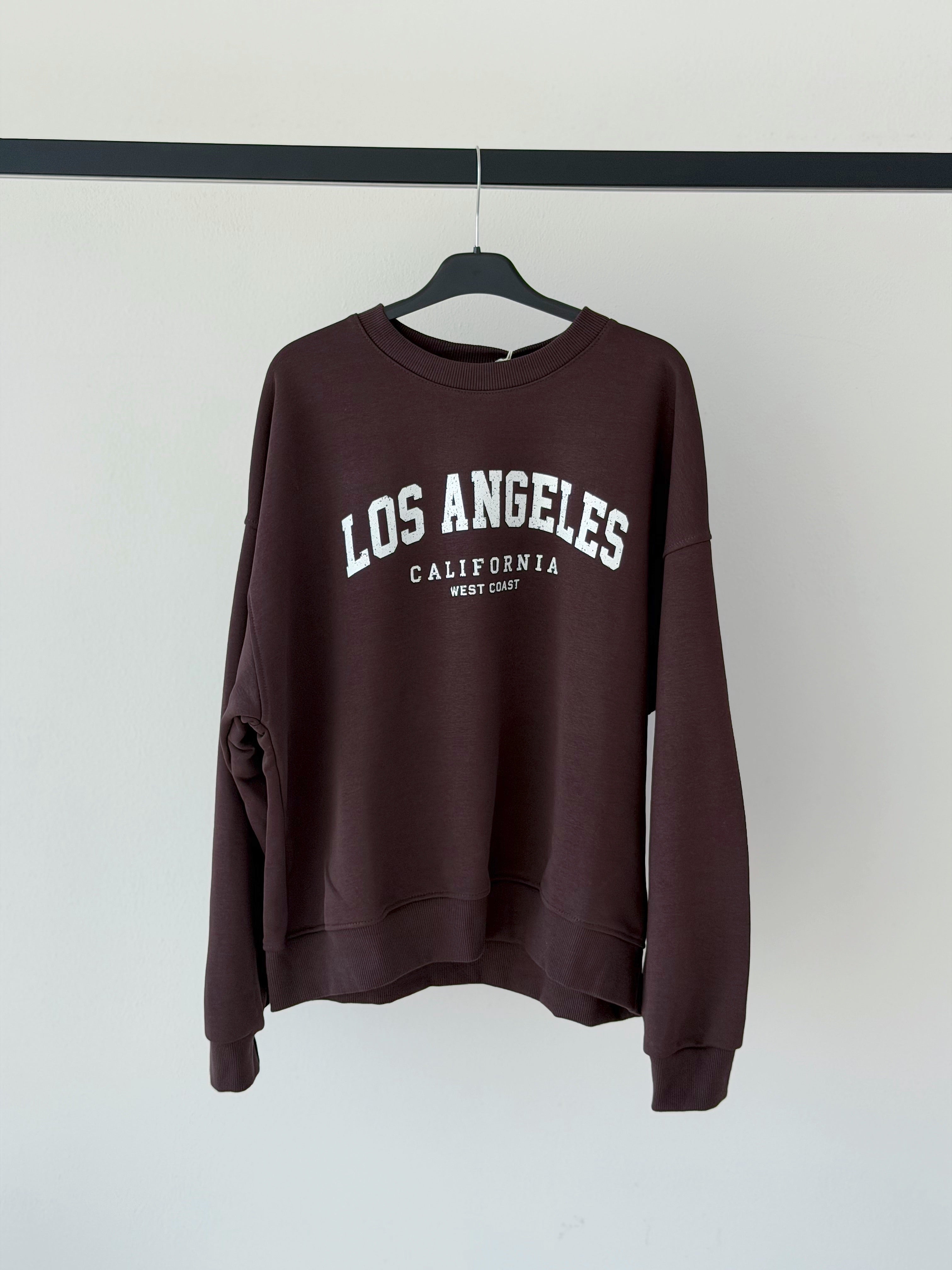 FELPA GARZATA “ LOS ANGELES “ OVERSIZE