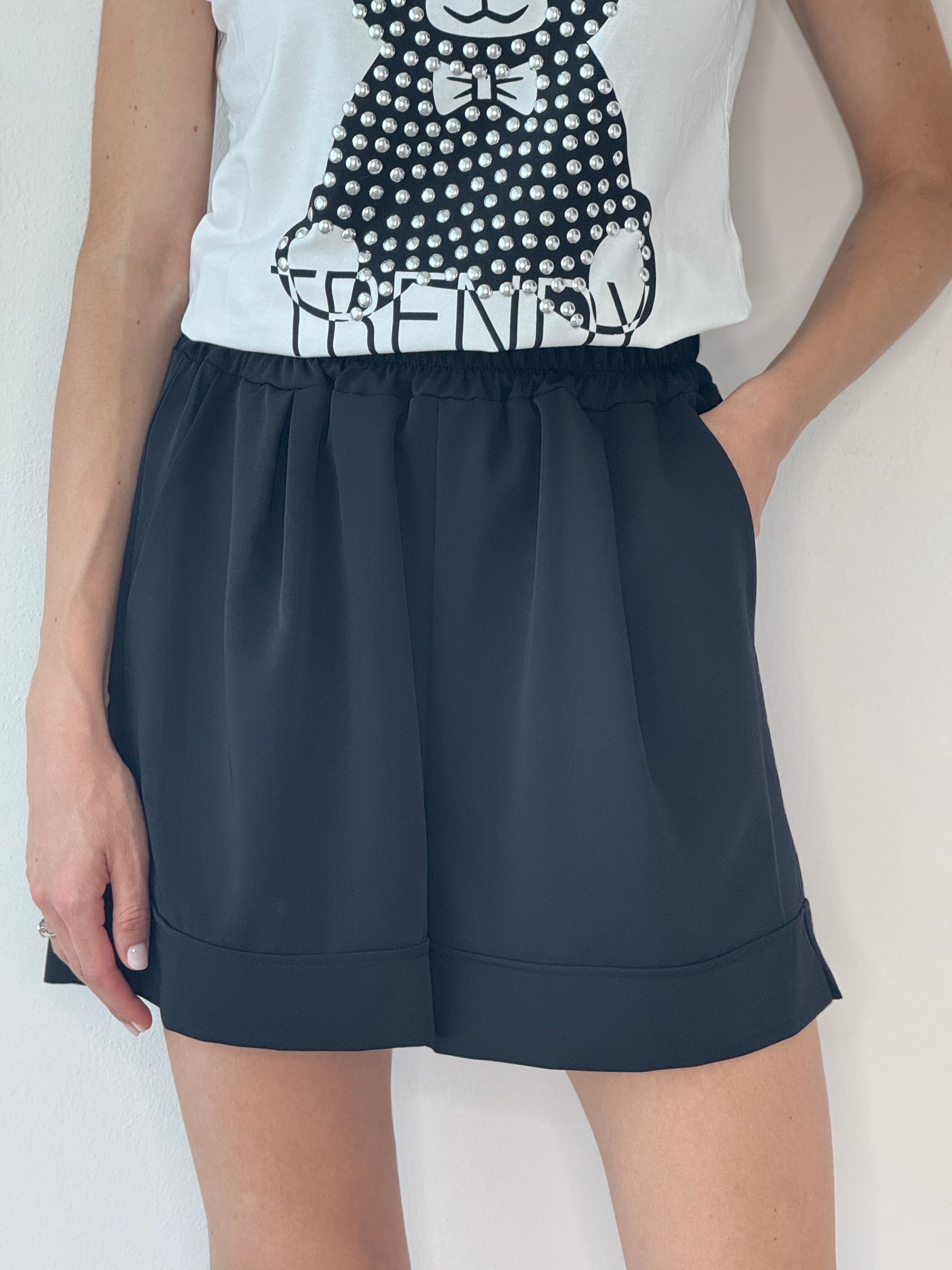 SHORTS NERO ALESSIA