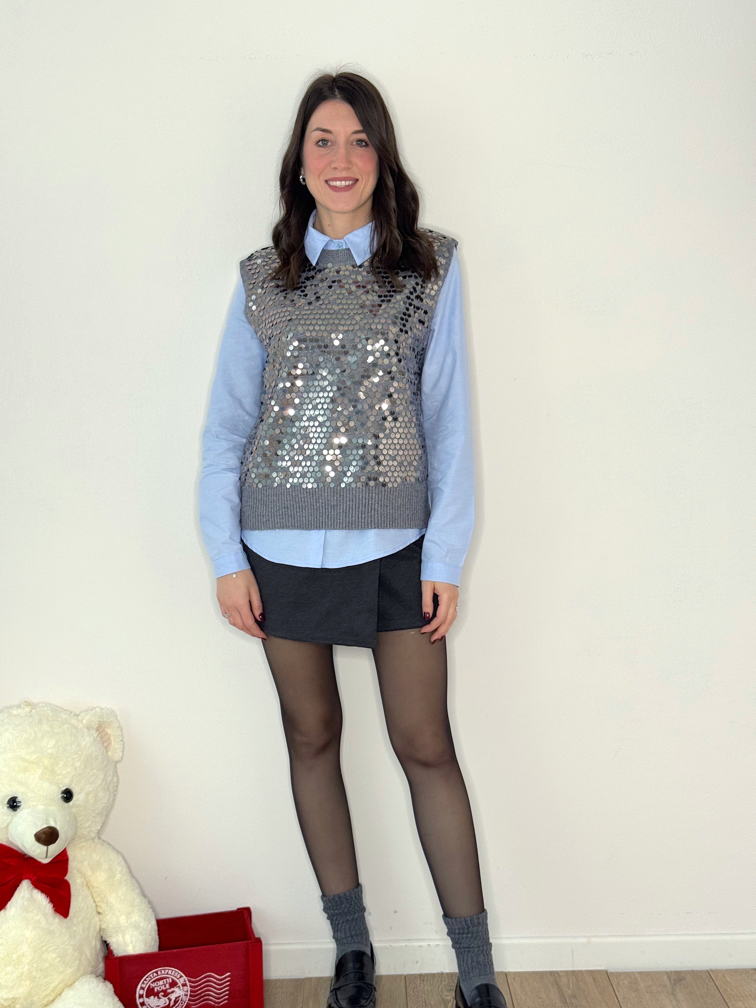 GILET CON PAILETTES
