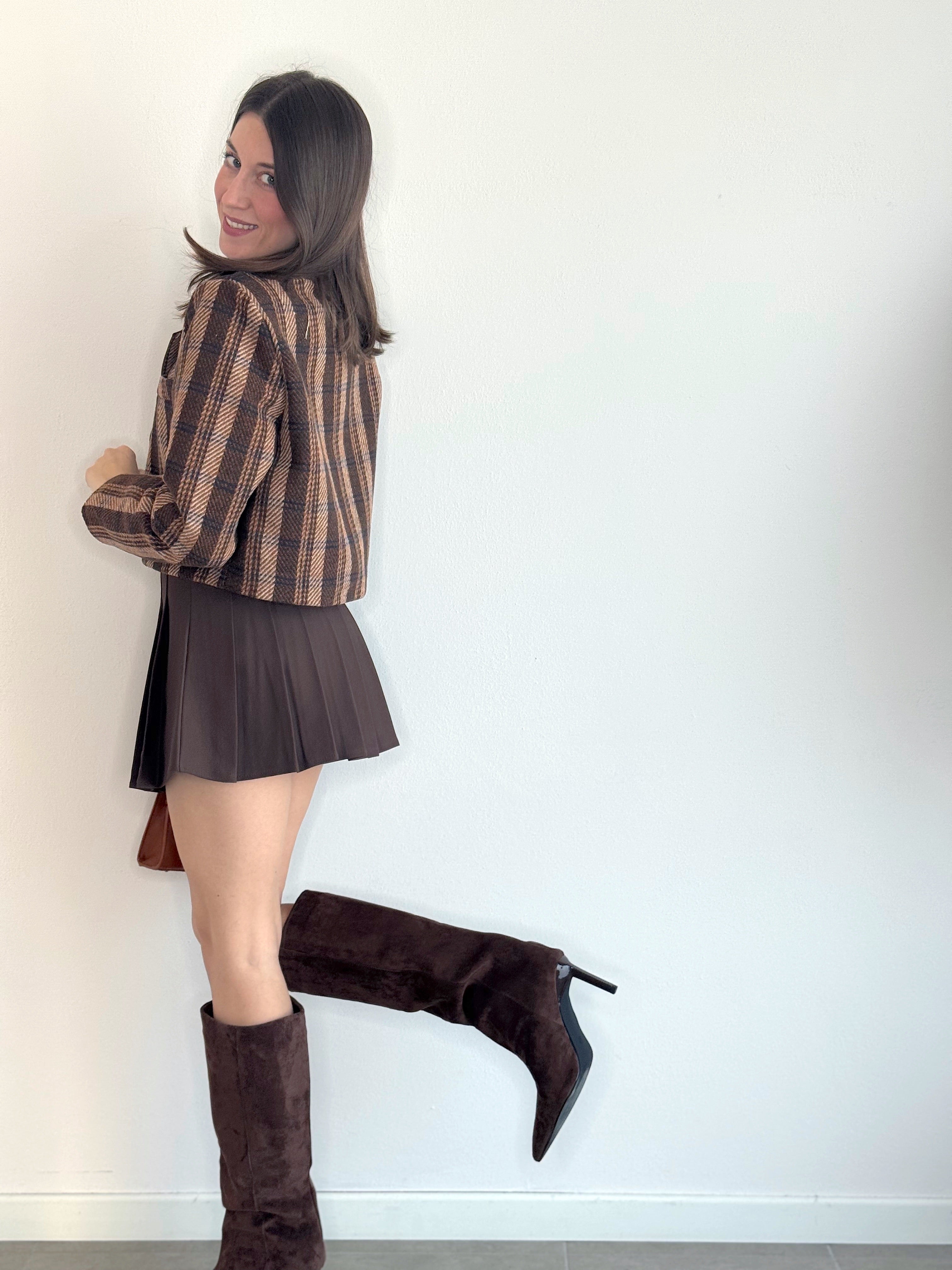 GONNA PANTALONCINO PIEGHE