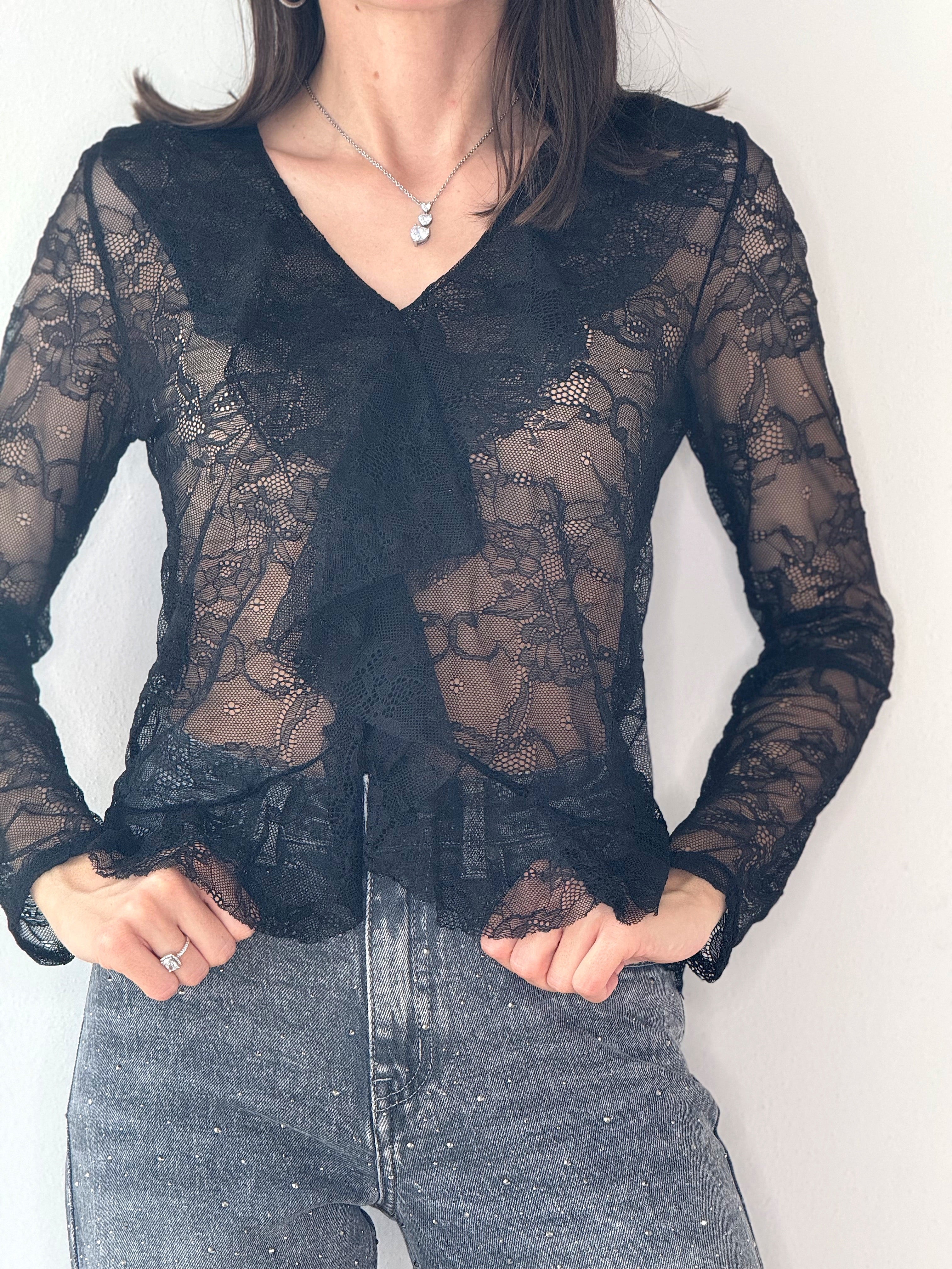 BLUSA PIZZO VOLLANT