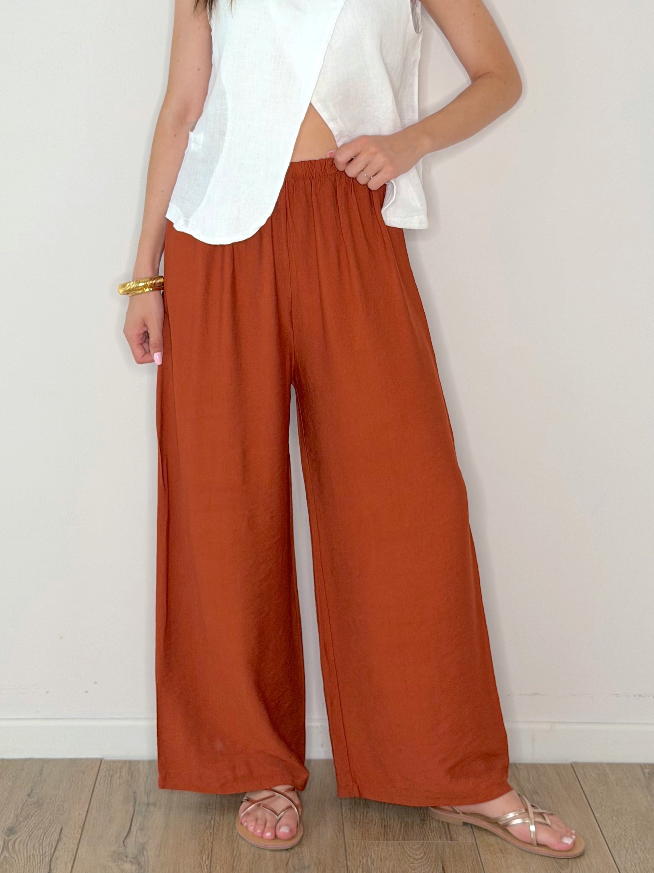 PANTALONE RUGGINE VISCOSA