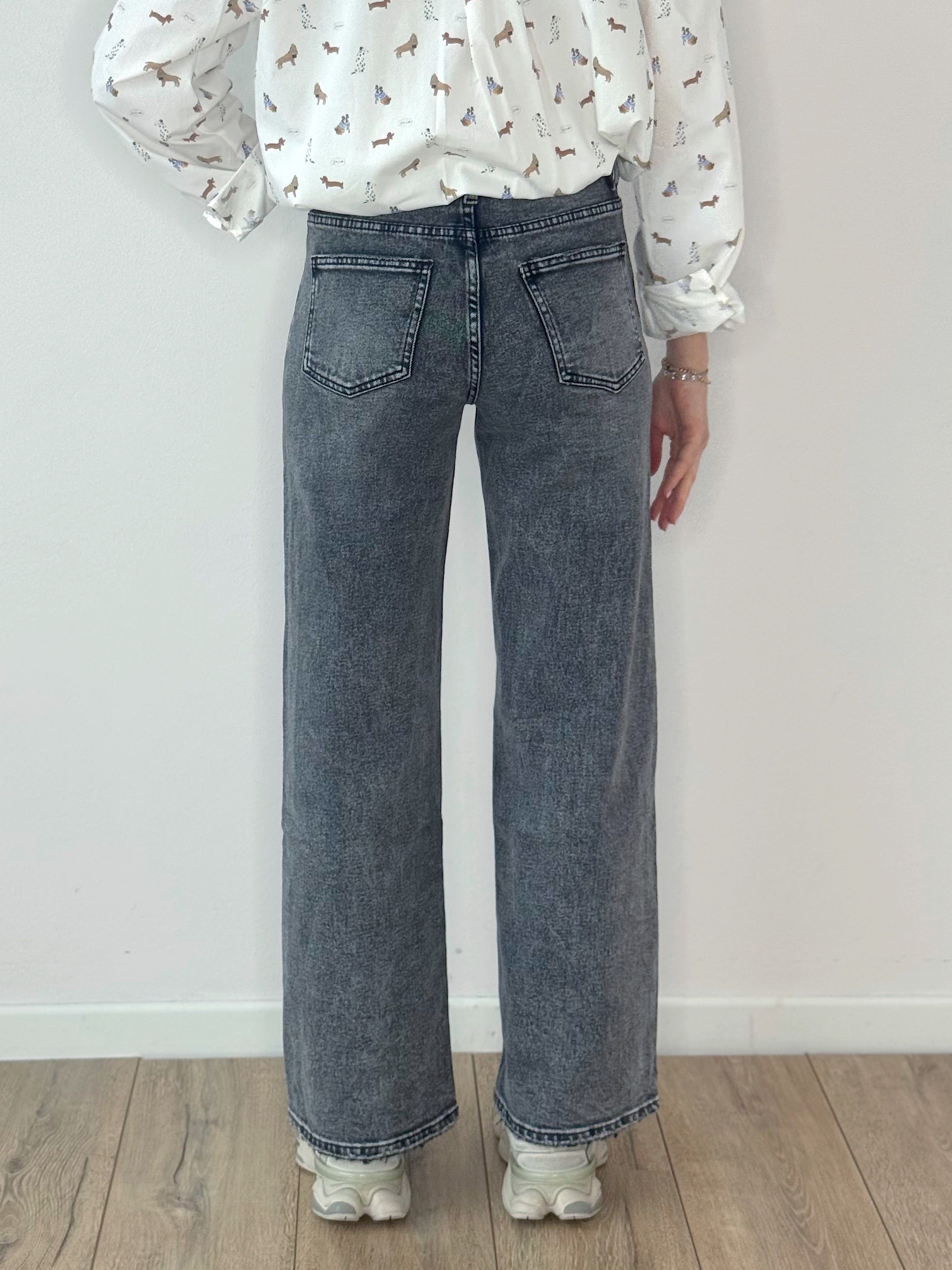 DENIM CLARA STRAIGHT GREY