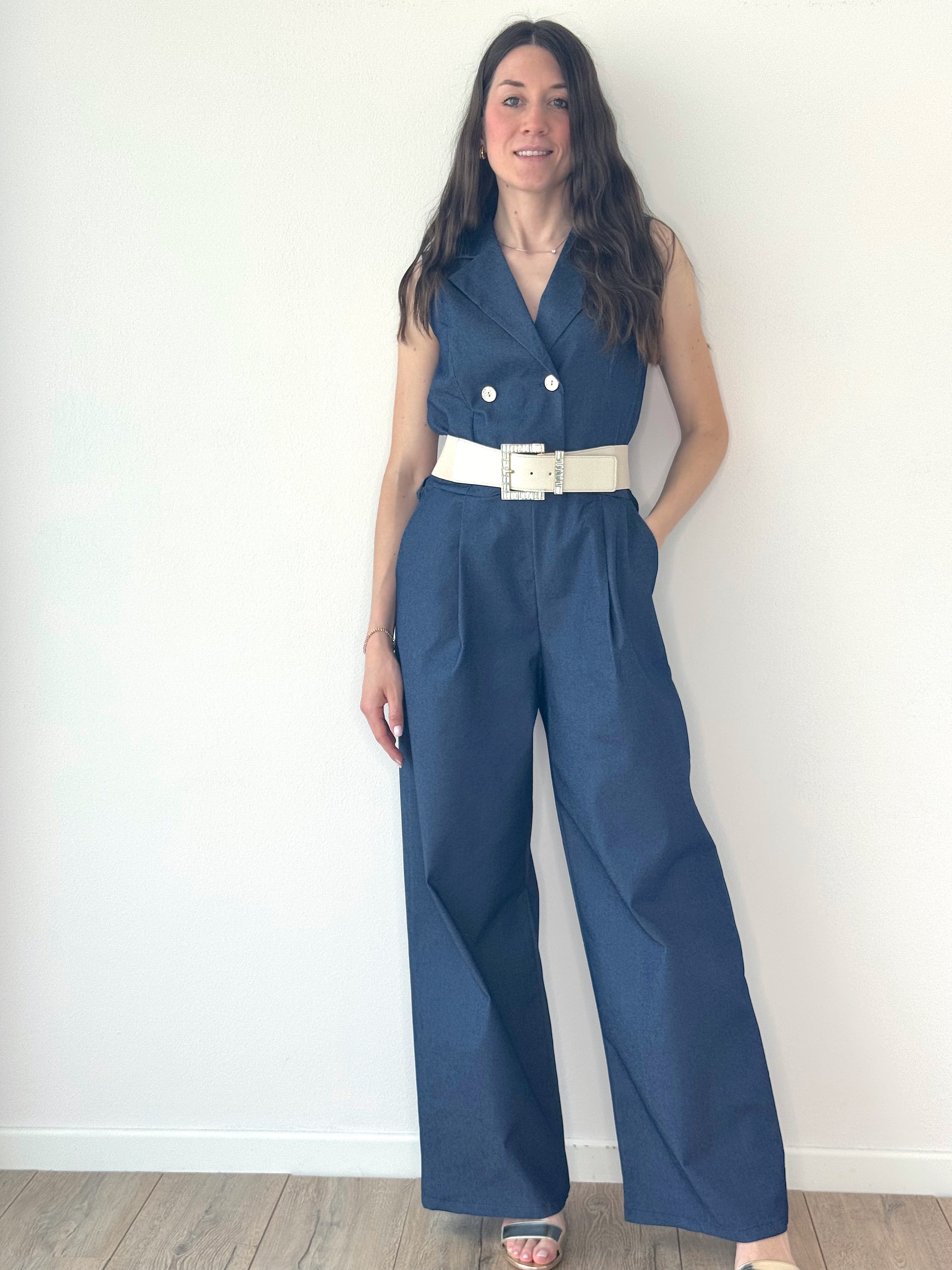 MAXI TUTA EFFETTO DENIM