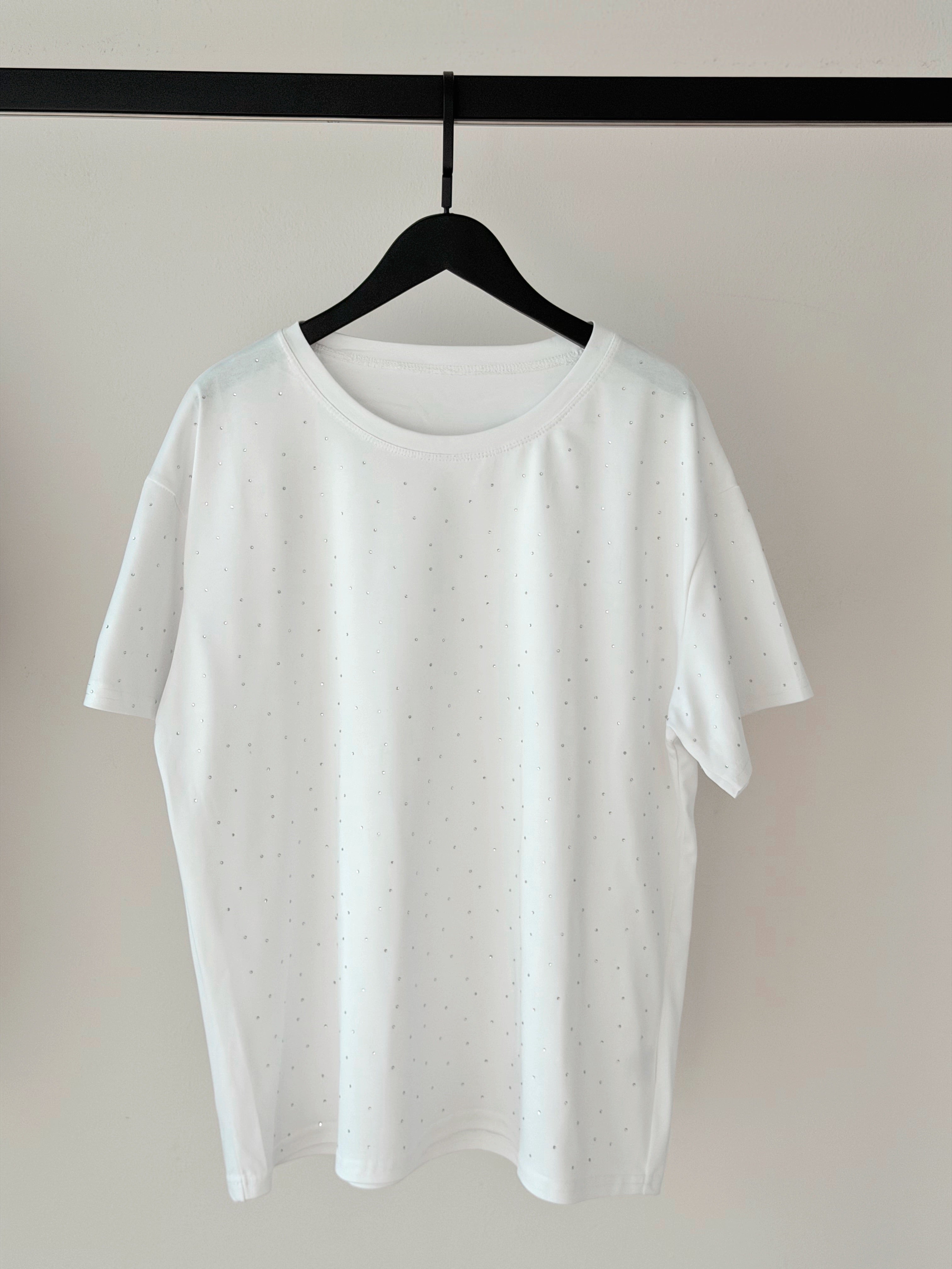 T-SHIRT OVER CON STRASS