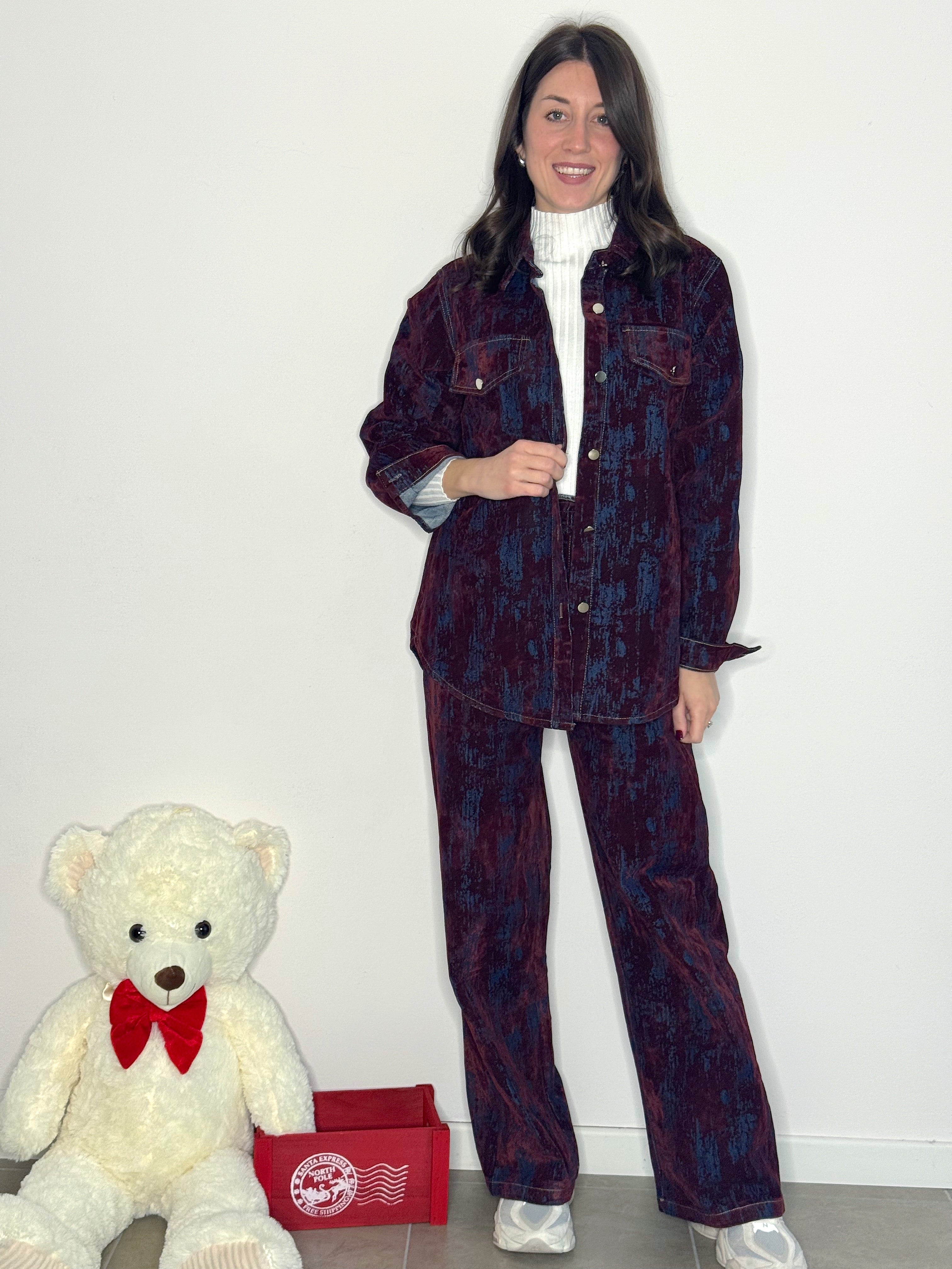 COORDINATO MARZIA ( ECO CAMOSCIO & VELLUTO )