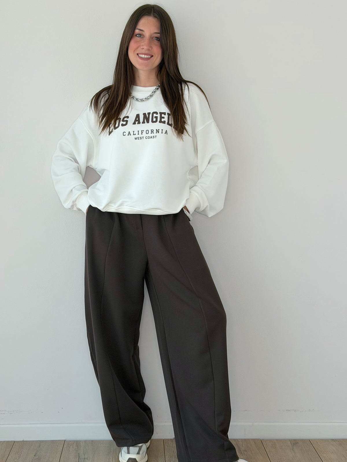 FELPA GARZATA “ LOS ANGELES “ OVERSIZE