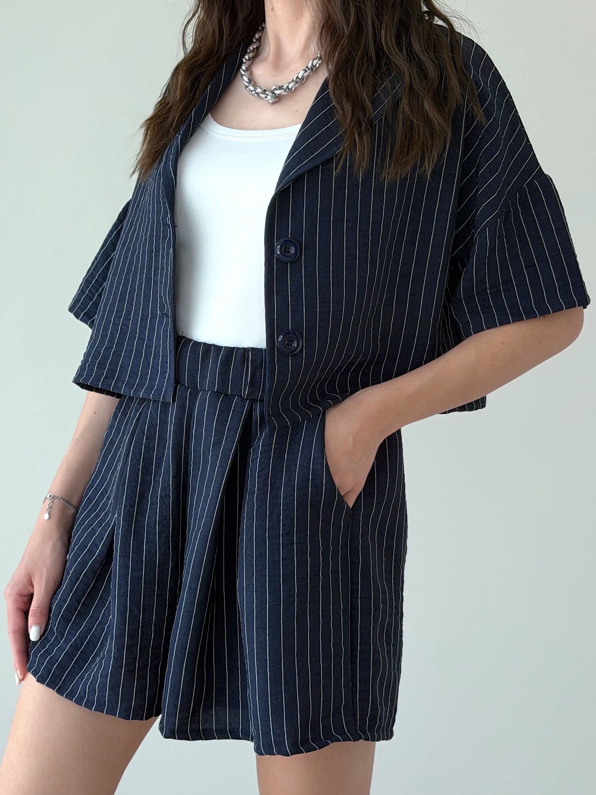 COORDINATO GESSATO SHORTS