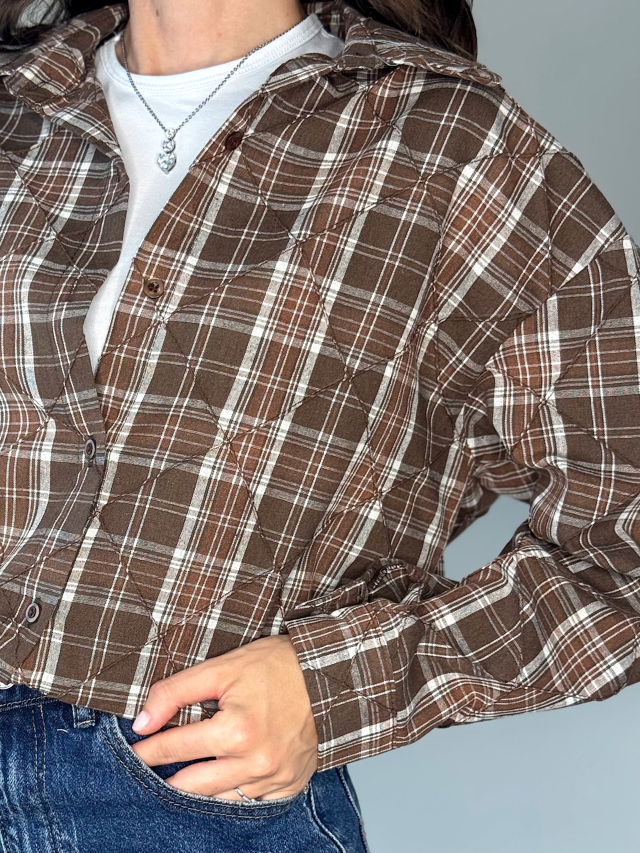 CAMICIA WOOD MARRONE