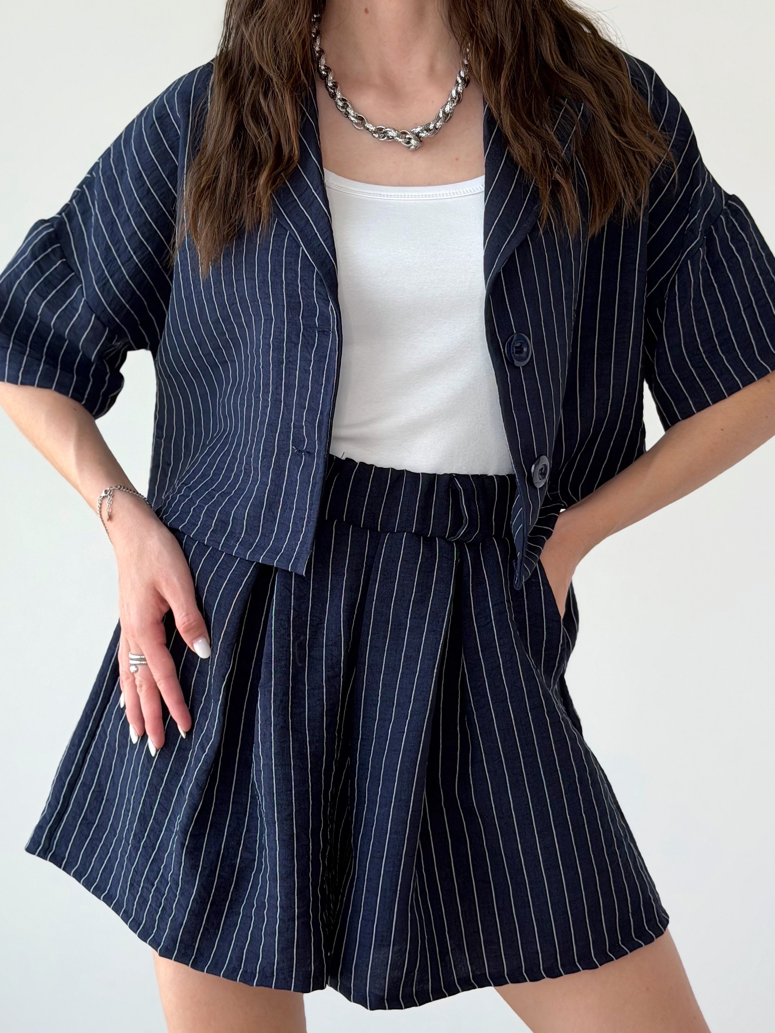 COORDINATO GESSATO SHORTS