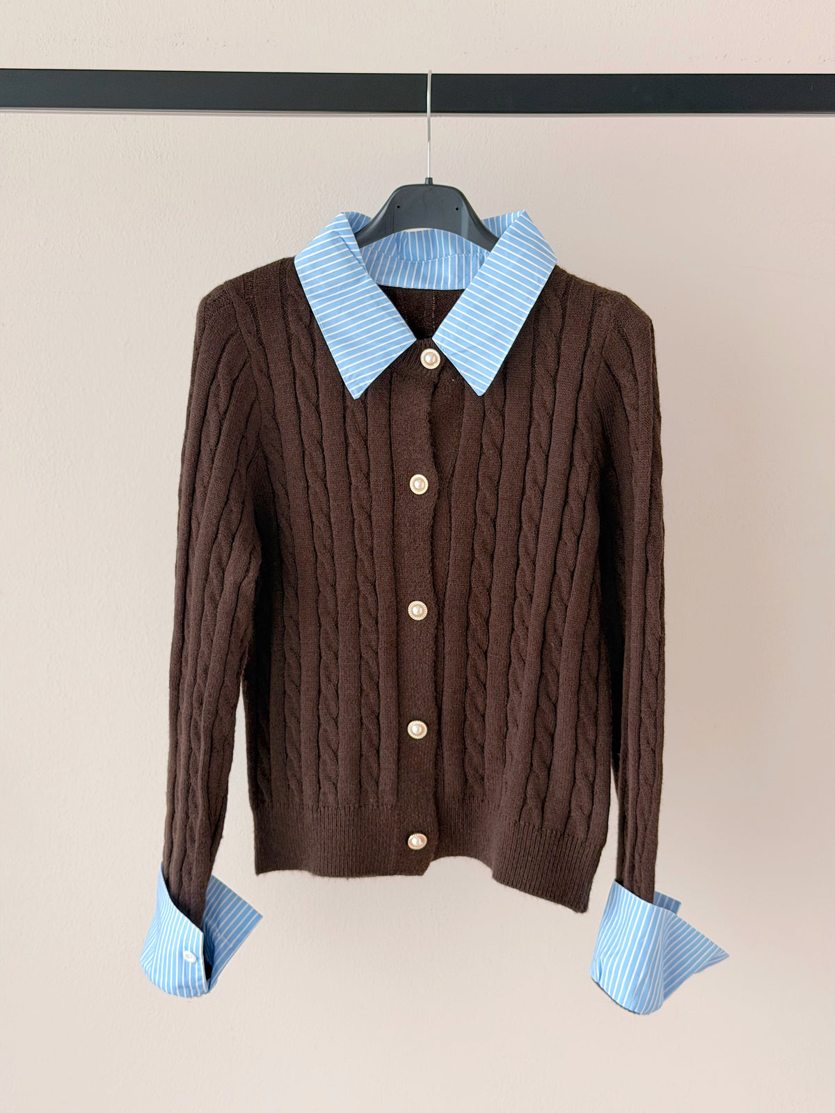 CARDIGAN CAMICIA A TRECCE