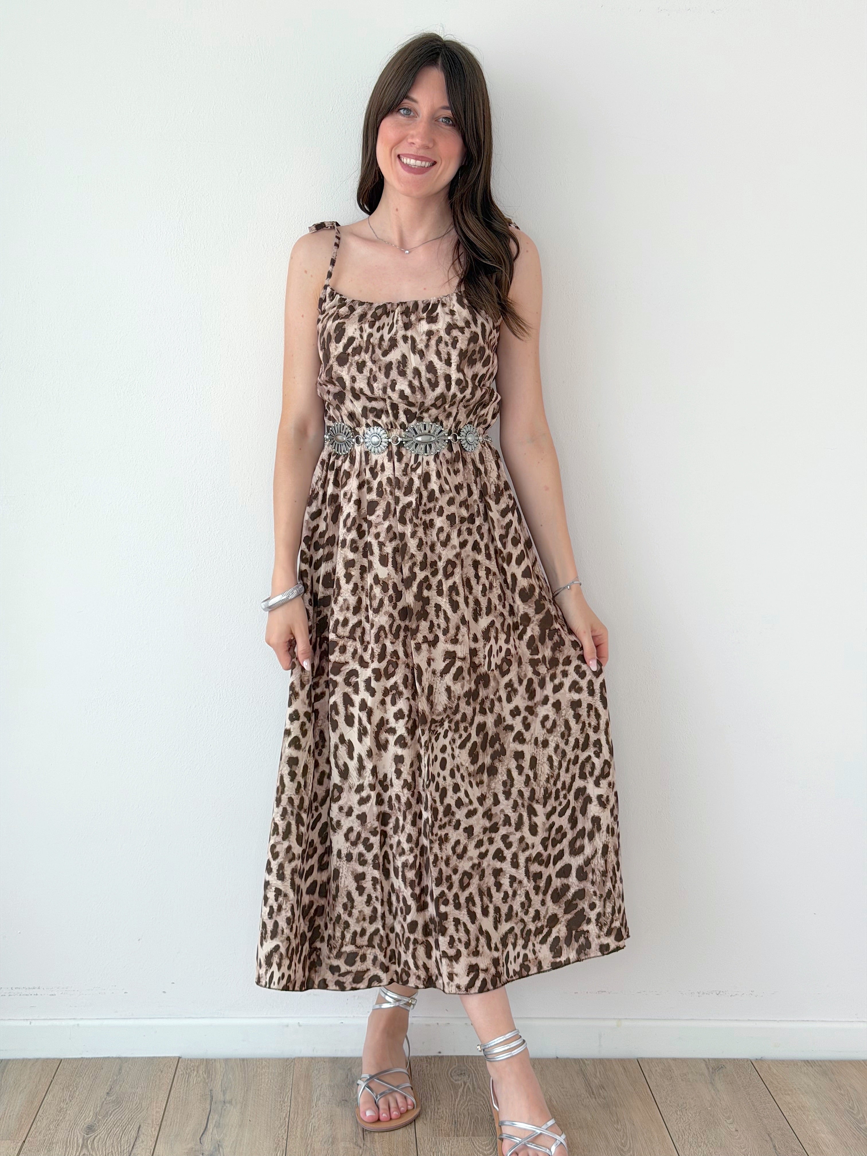 ABITO LEOPARDATO VISCOSA