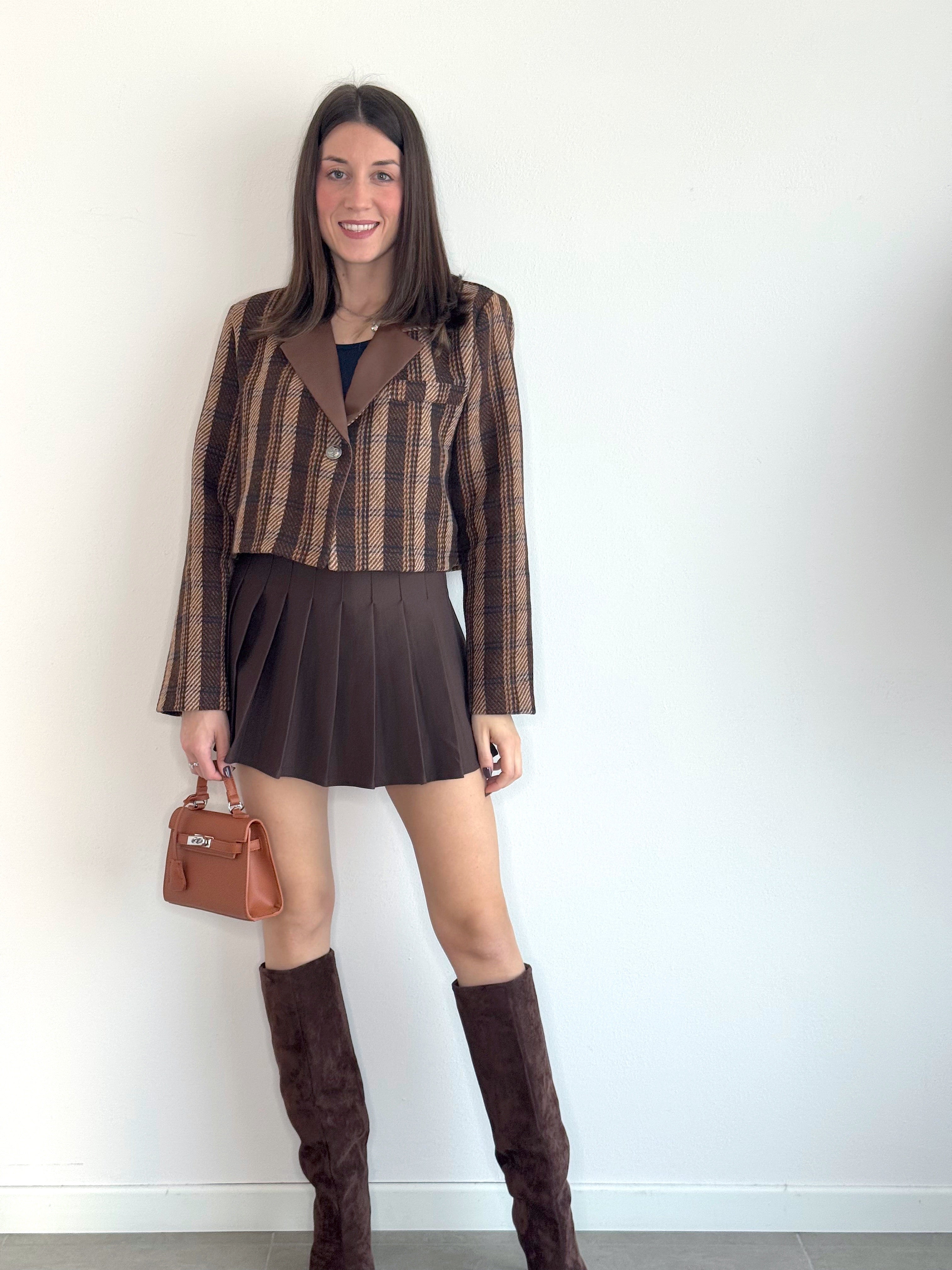 GONNA PANTALONCINO PIEGHE