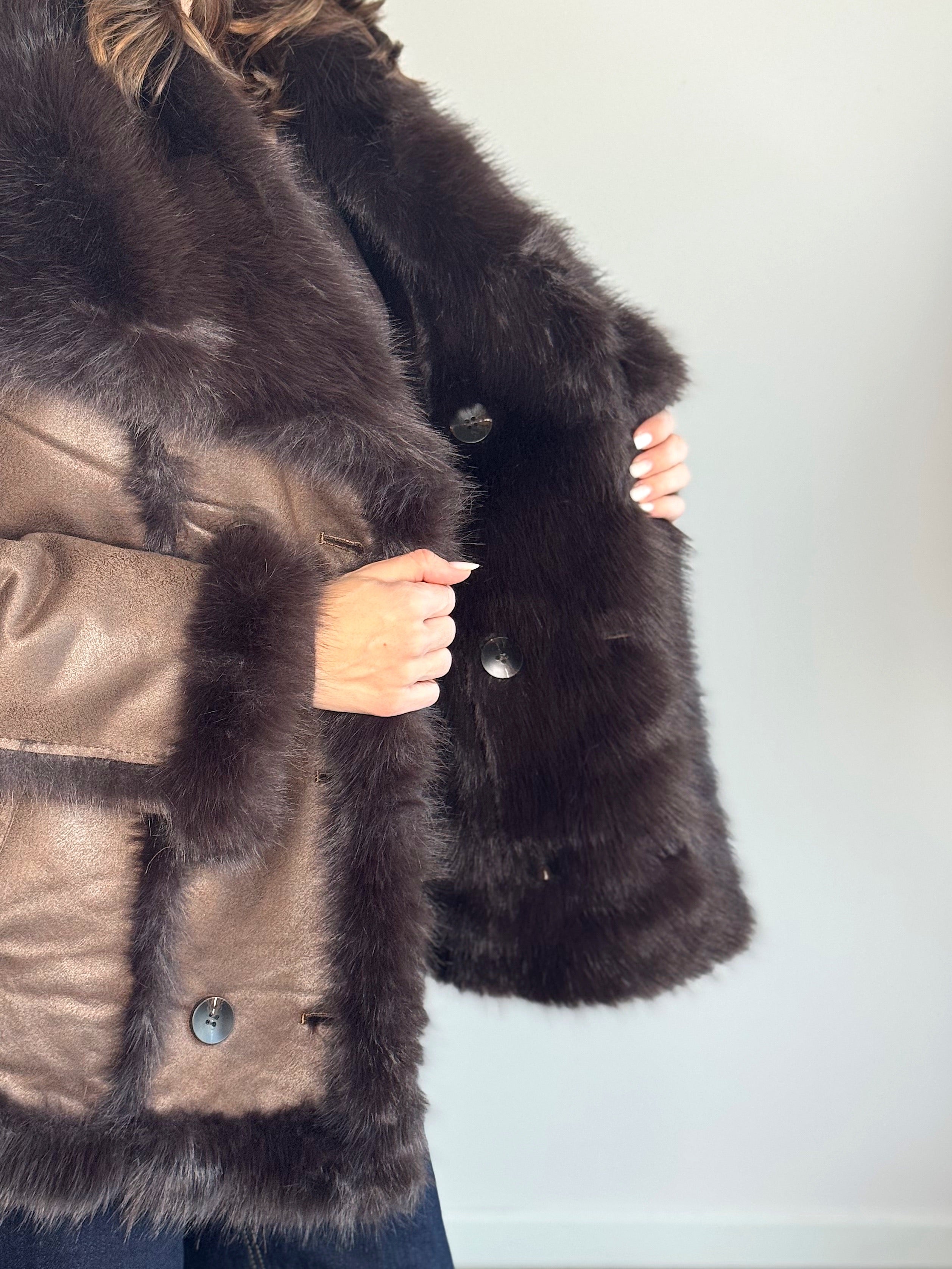 GIACCONE CON ECOPELLICCIA ( PREMIUM QUALITY )