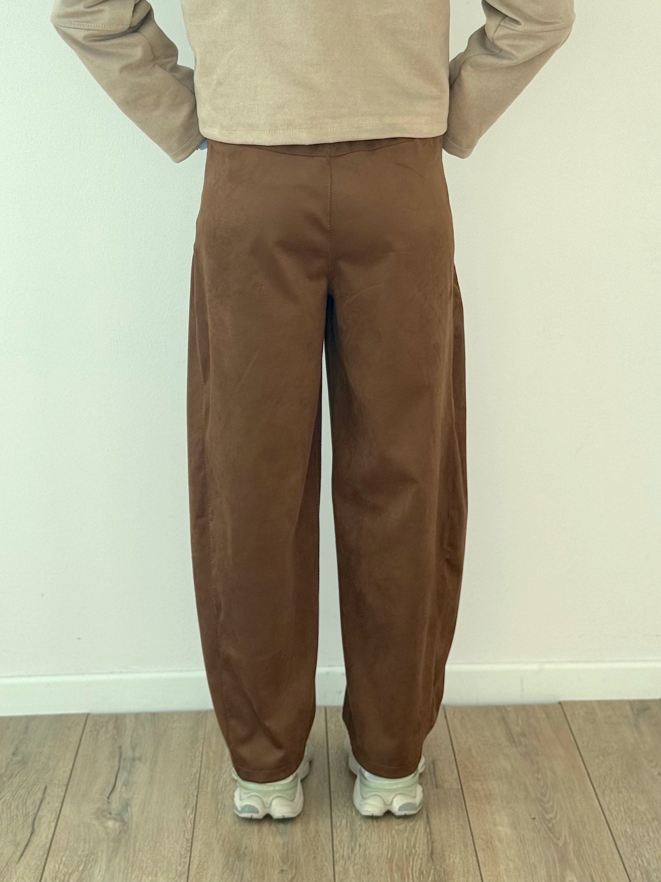 PANTALONE BALLOON ECO CAMOSCIO