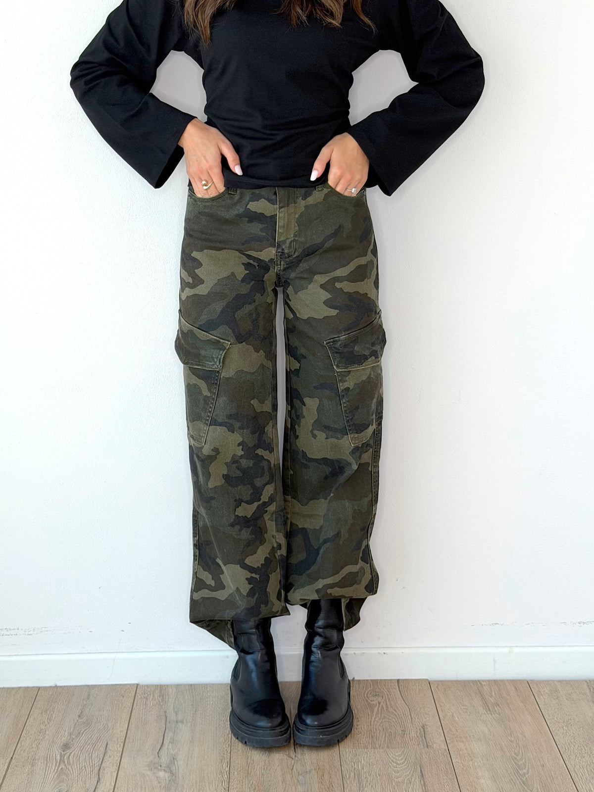 DENIM CARGO STRAIGHT CAMOUFLAGE