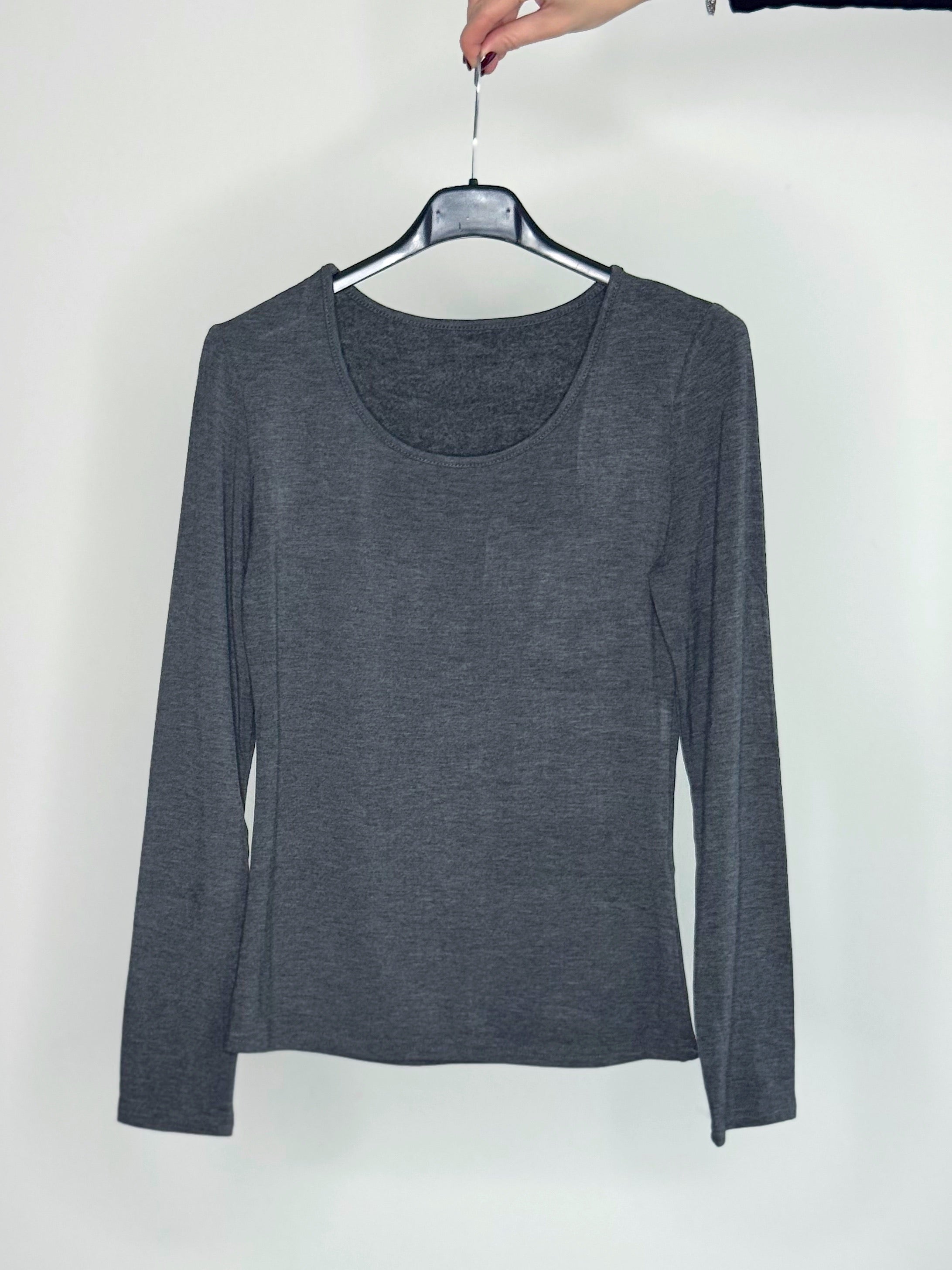 MAGLIONCINO GIROCOLLO FELPATO ALL’INTERNO