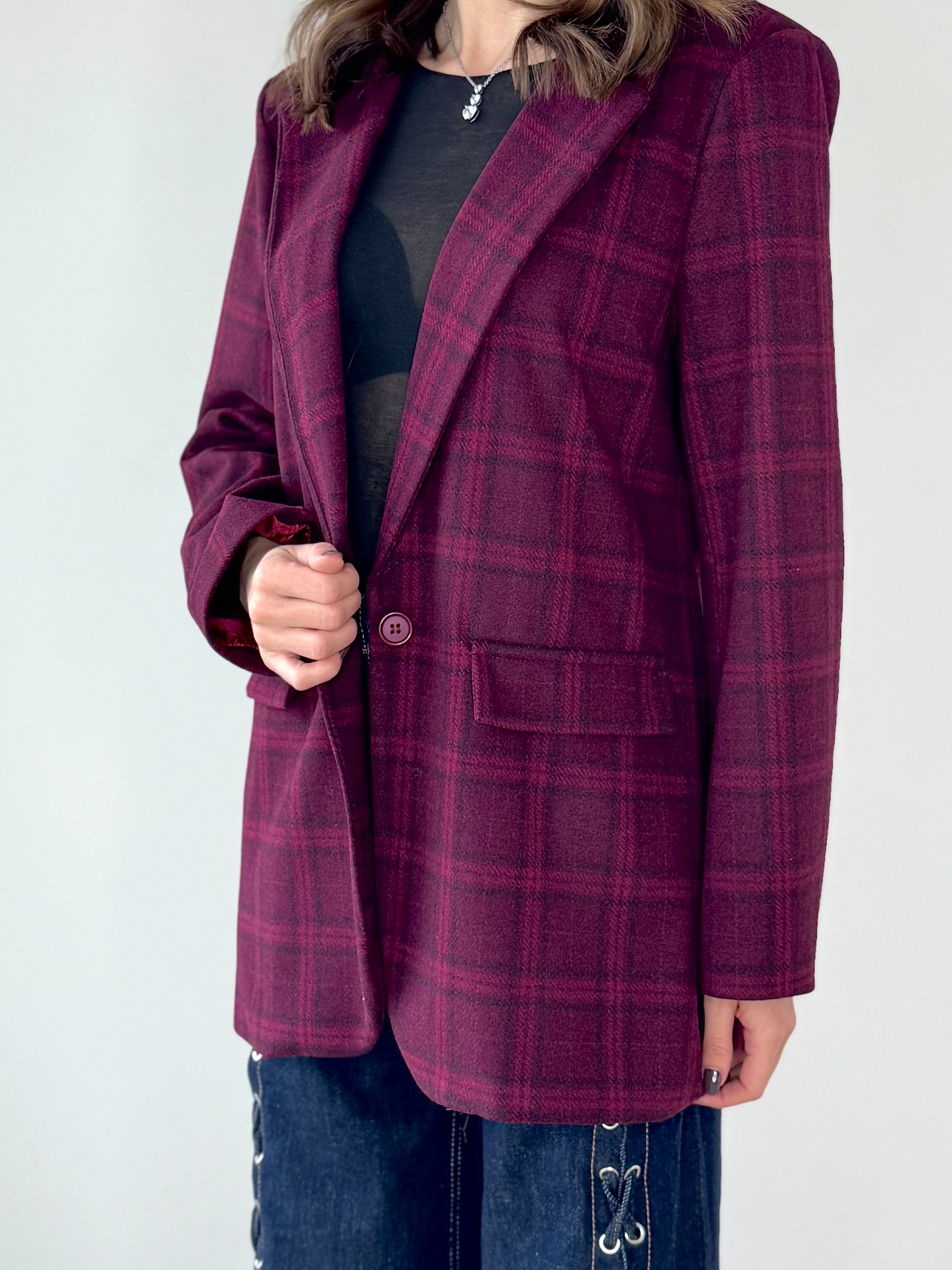 GIACCA QUADRI IN FLANELLA