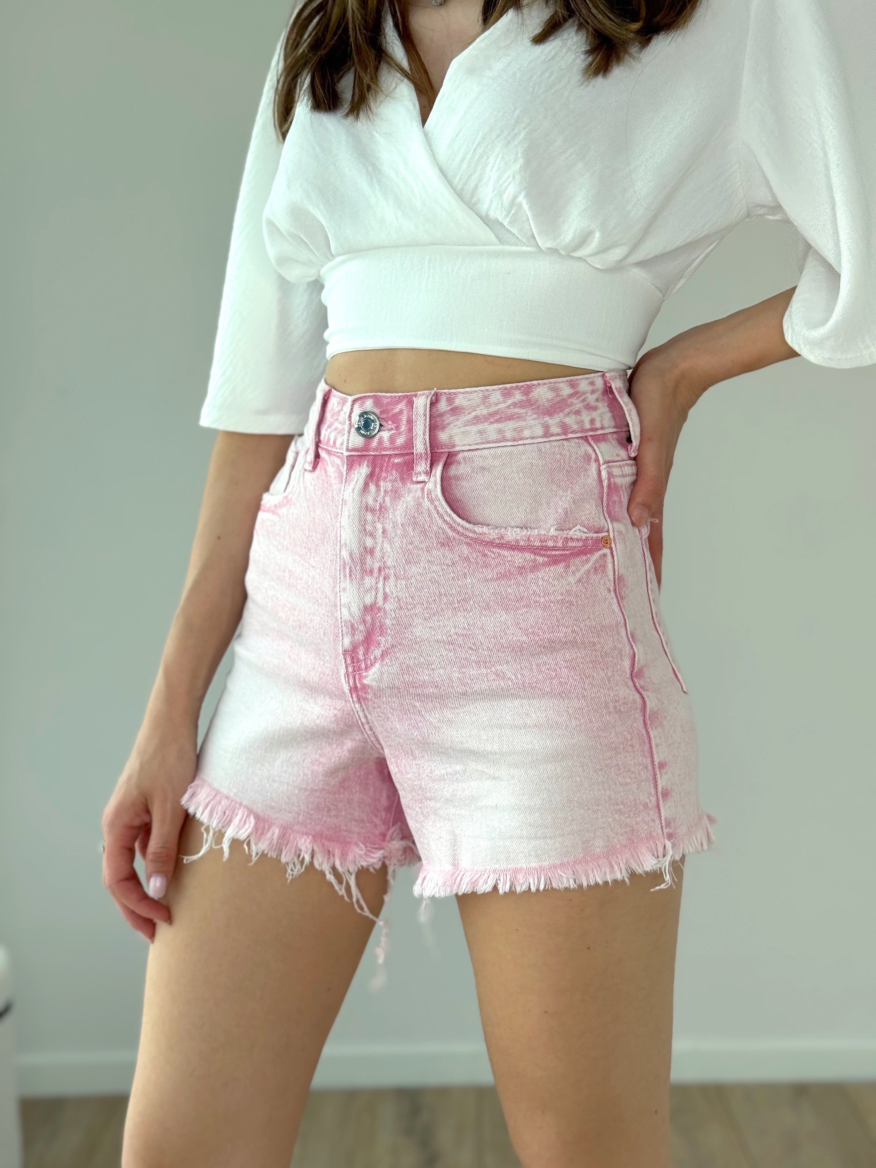 SHORTS DENIM ROSA