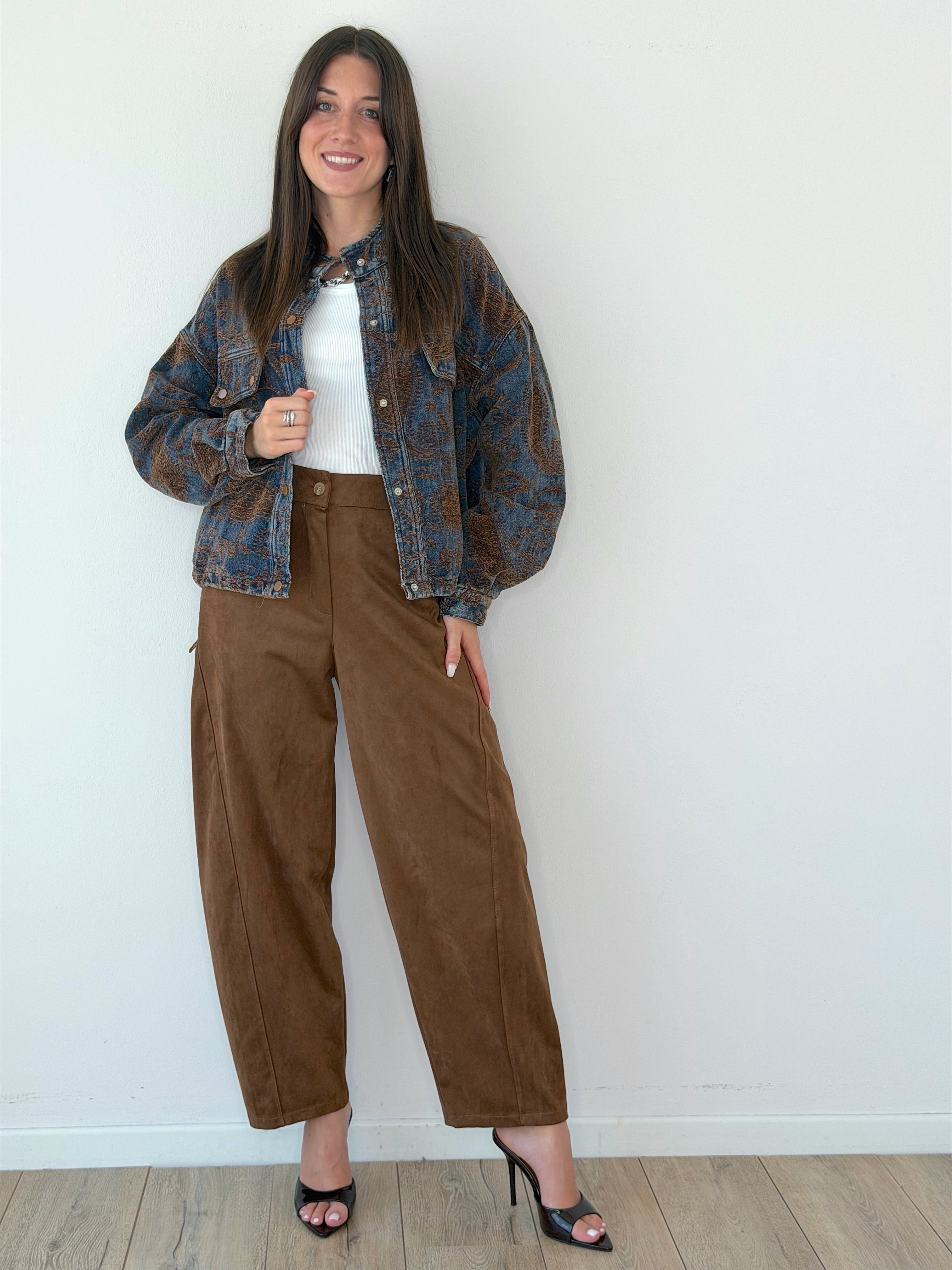 PANTALONE BALLOON ECO CAMOSCIO