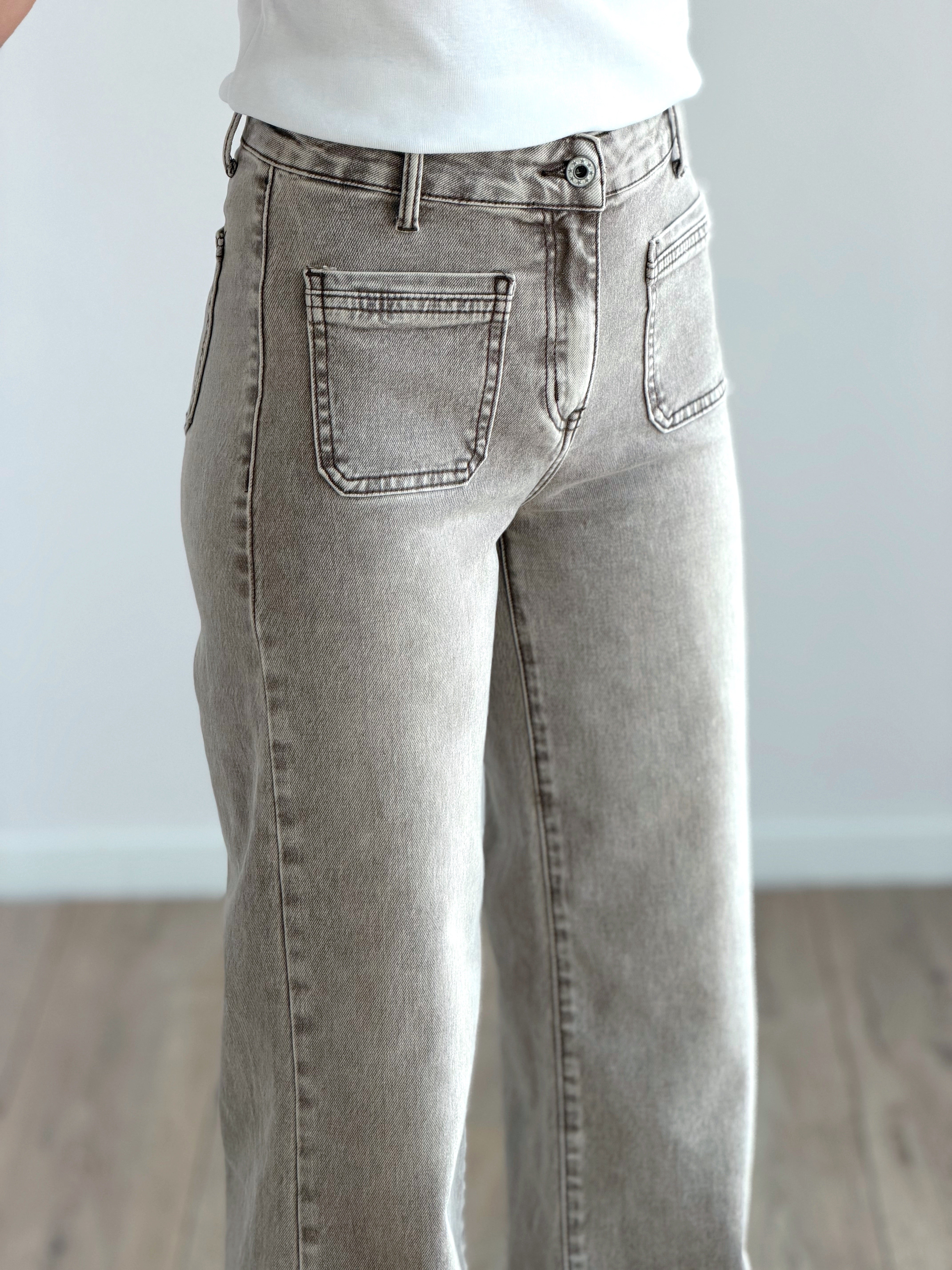 DENIM SABBIA CON TASCHINE