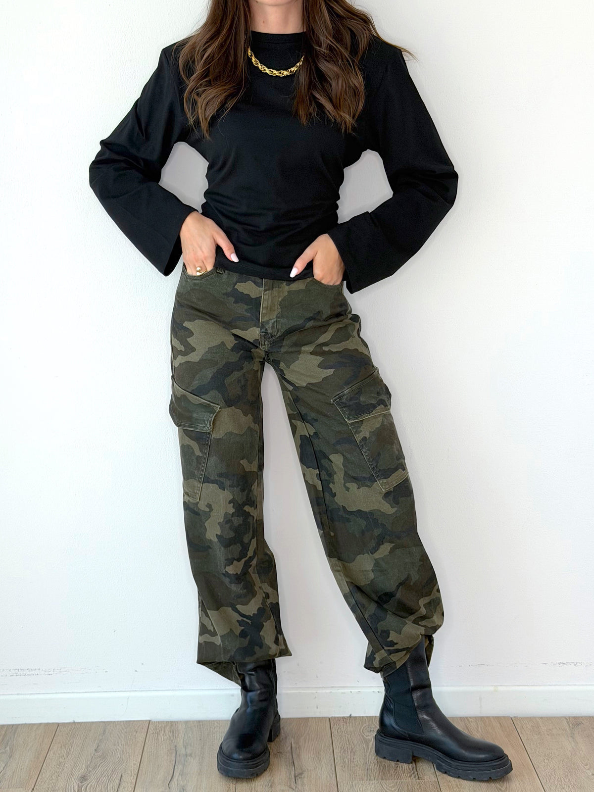 DENIM CARGO STRAIGHT CAMOUFLAGE
