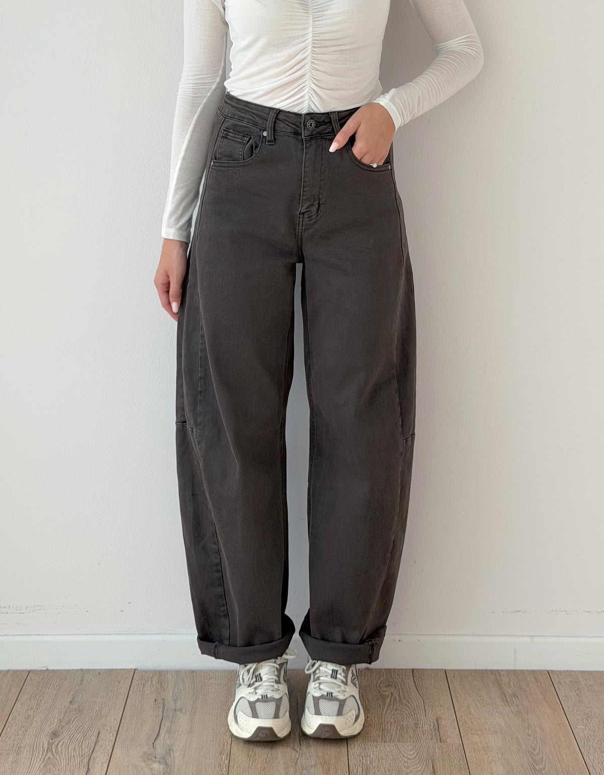 Denim balloon marrone