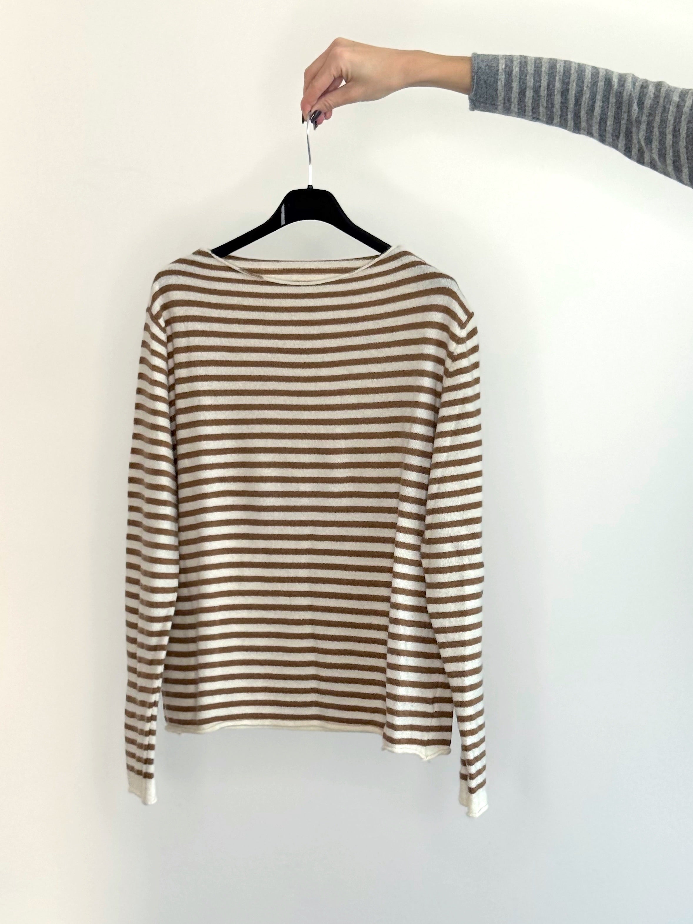 MAGLIONE RIGHE LANA & CASHMERE