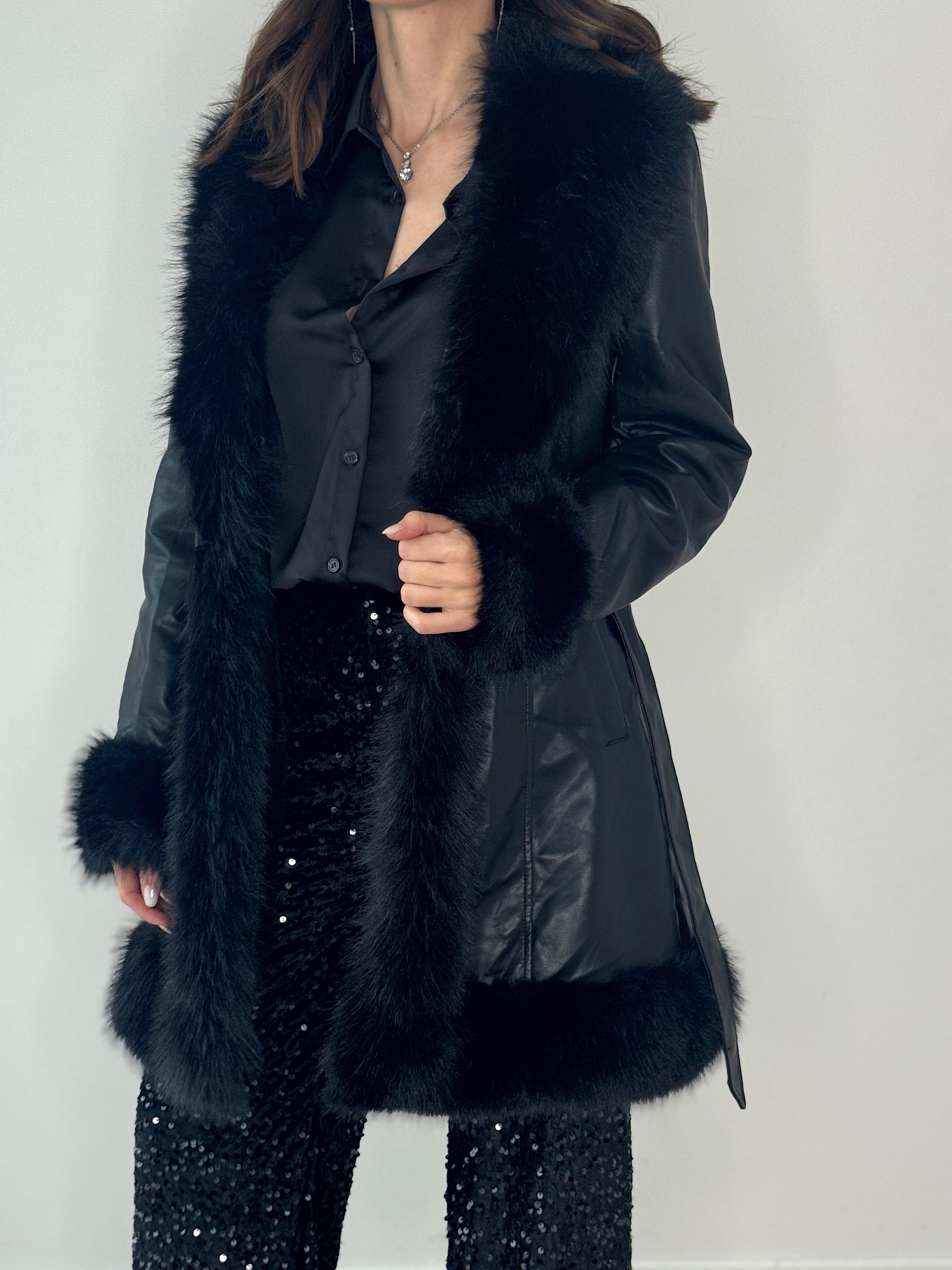 CAPPOTTINO GRETA ECOPELLE & ECOPELLICCIA