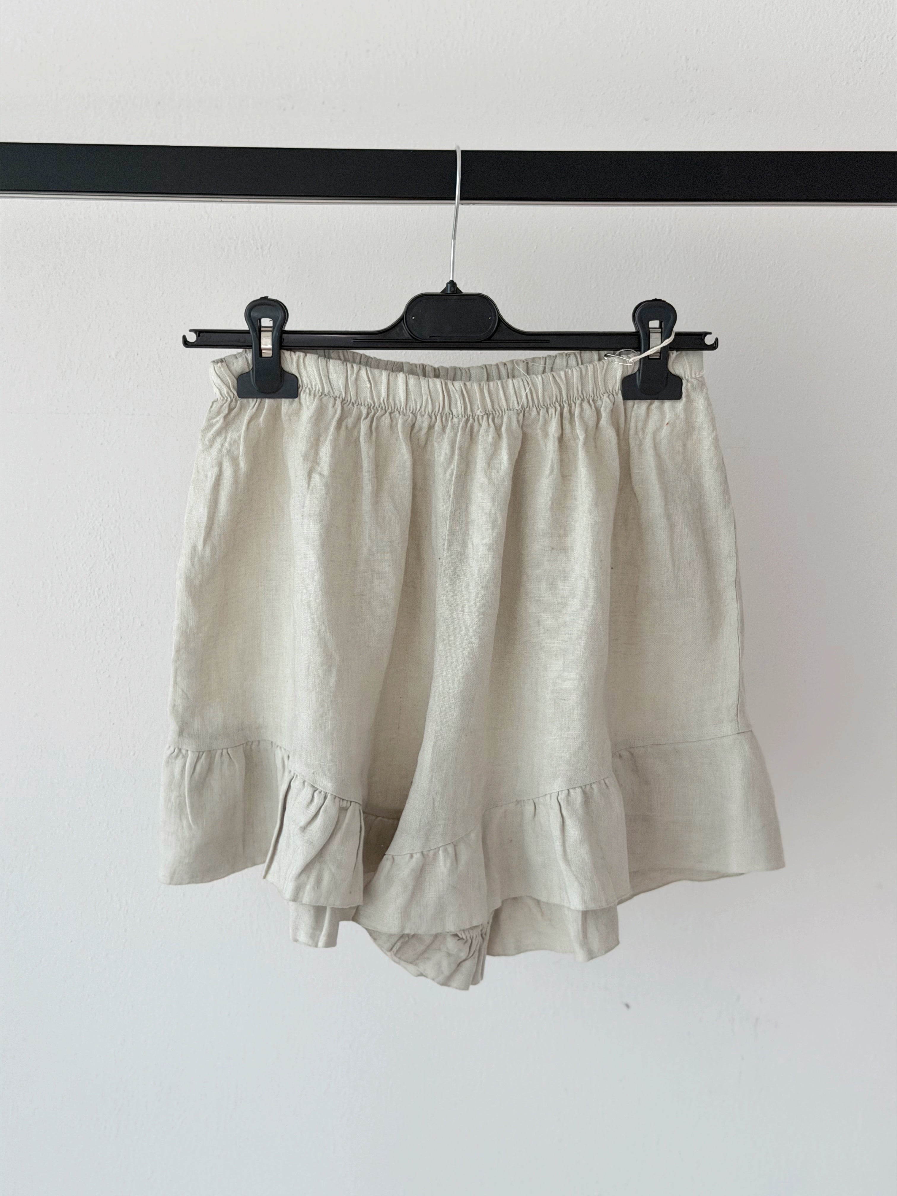 SHORTS VOLLANT 100% LINO