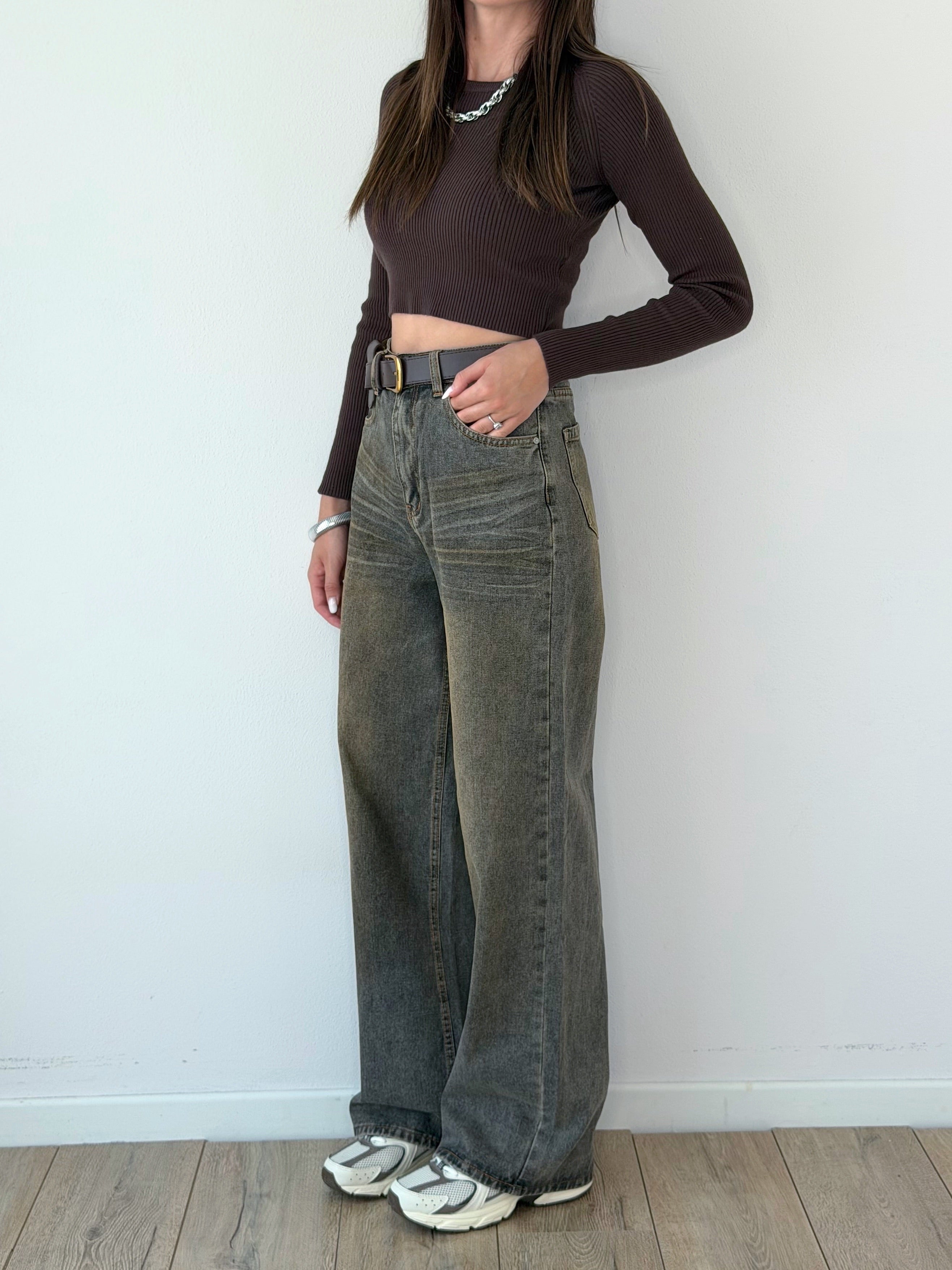 DENIM BAGGY SABBIATO