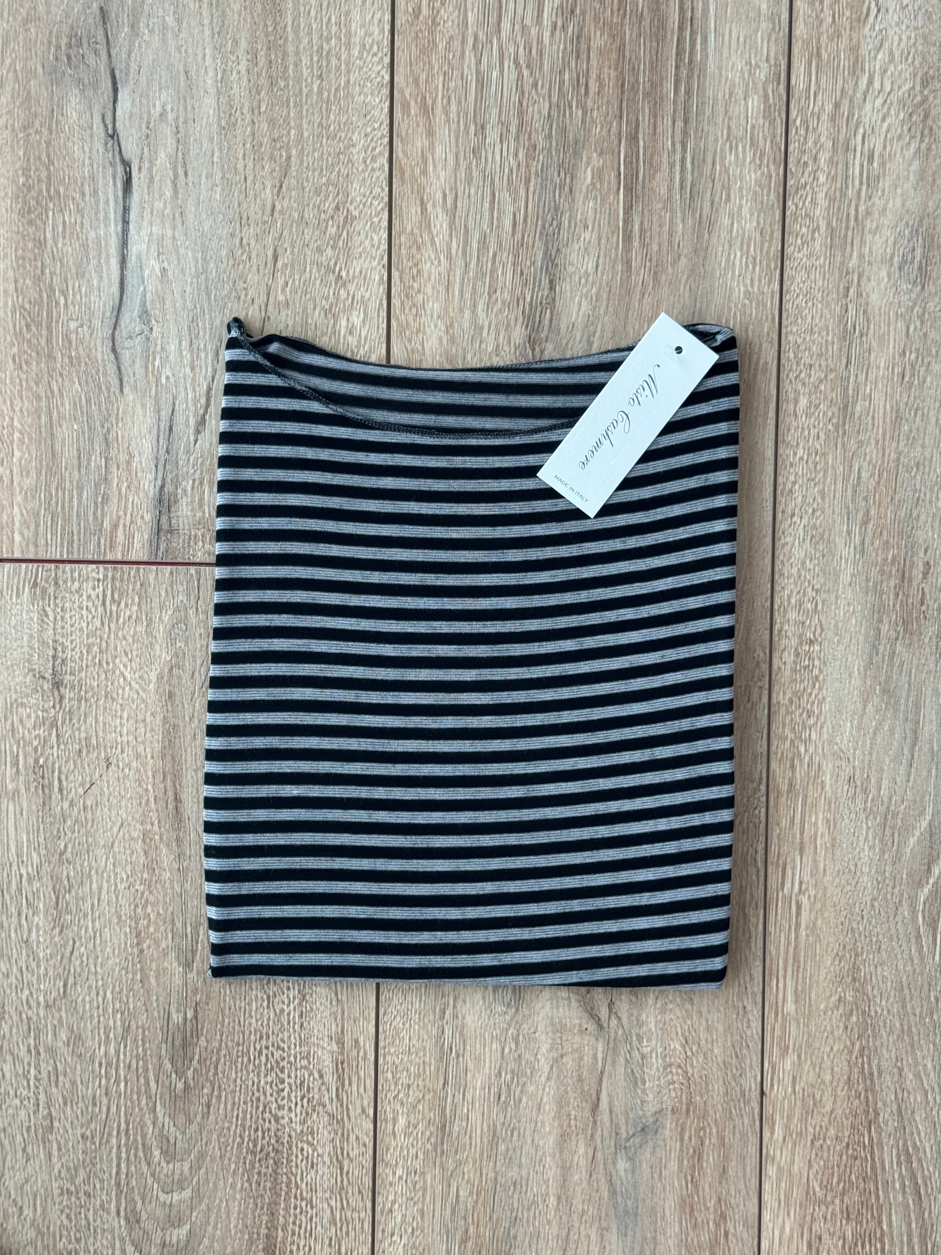 MAGLIONCINO MISTO CASHMERE A RIGHE ULTRALIGHT