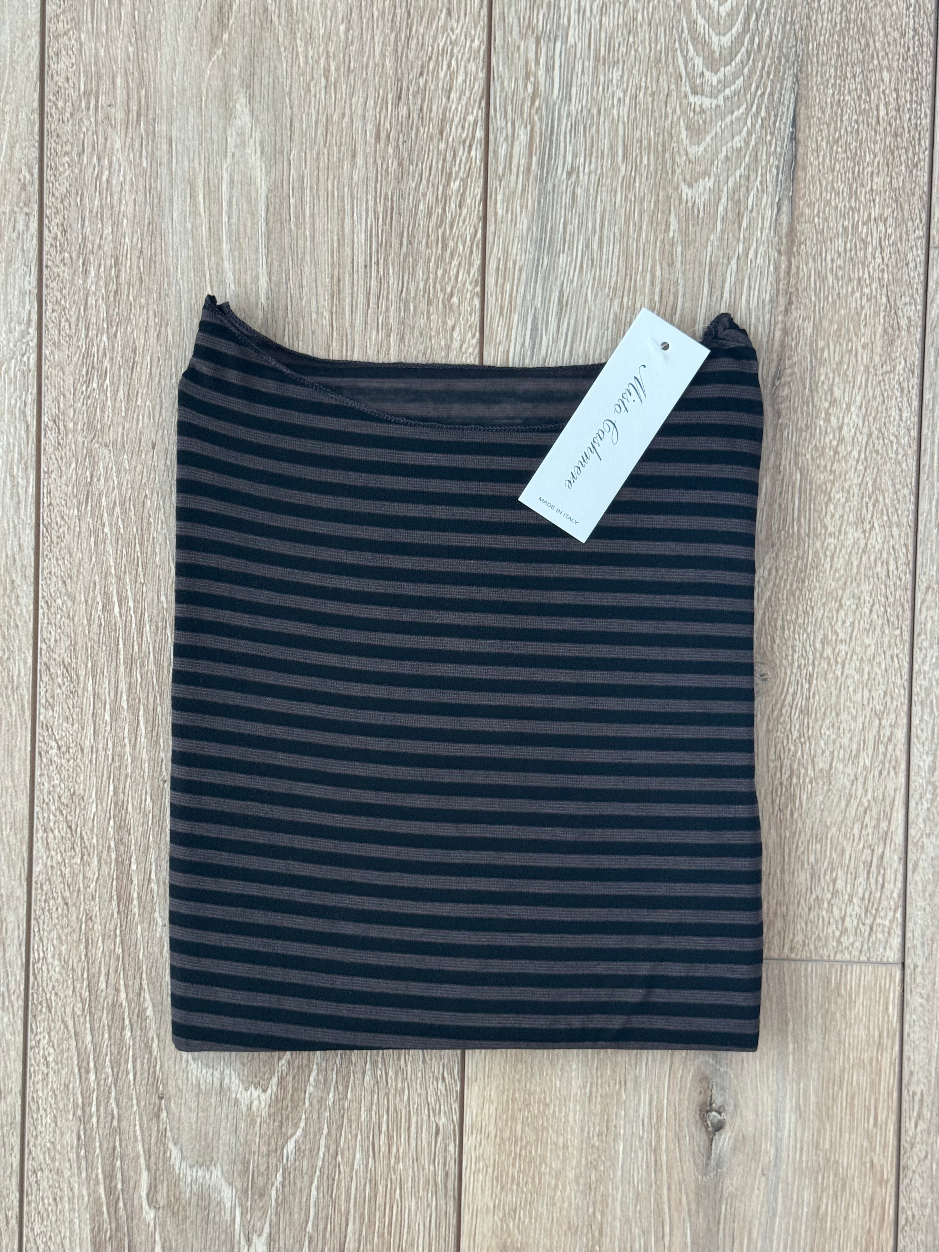 MAGLIONCINO MISTO CASHMERE A RIGHE ULTRALIGHT