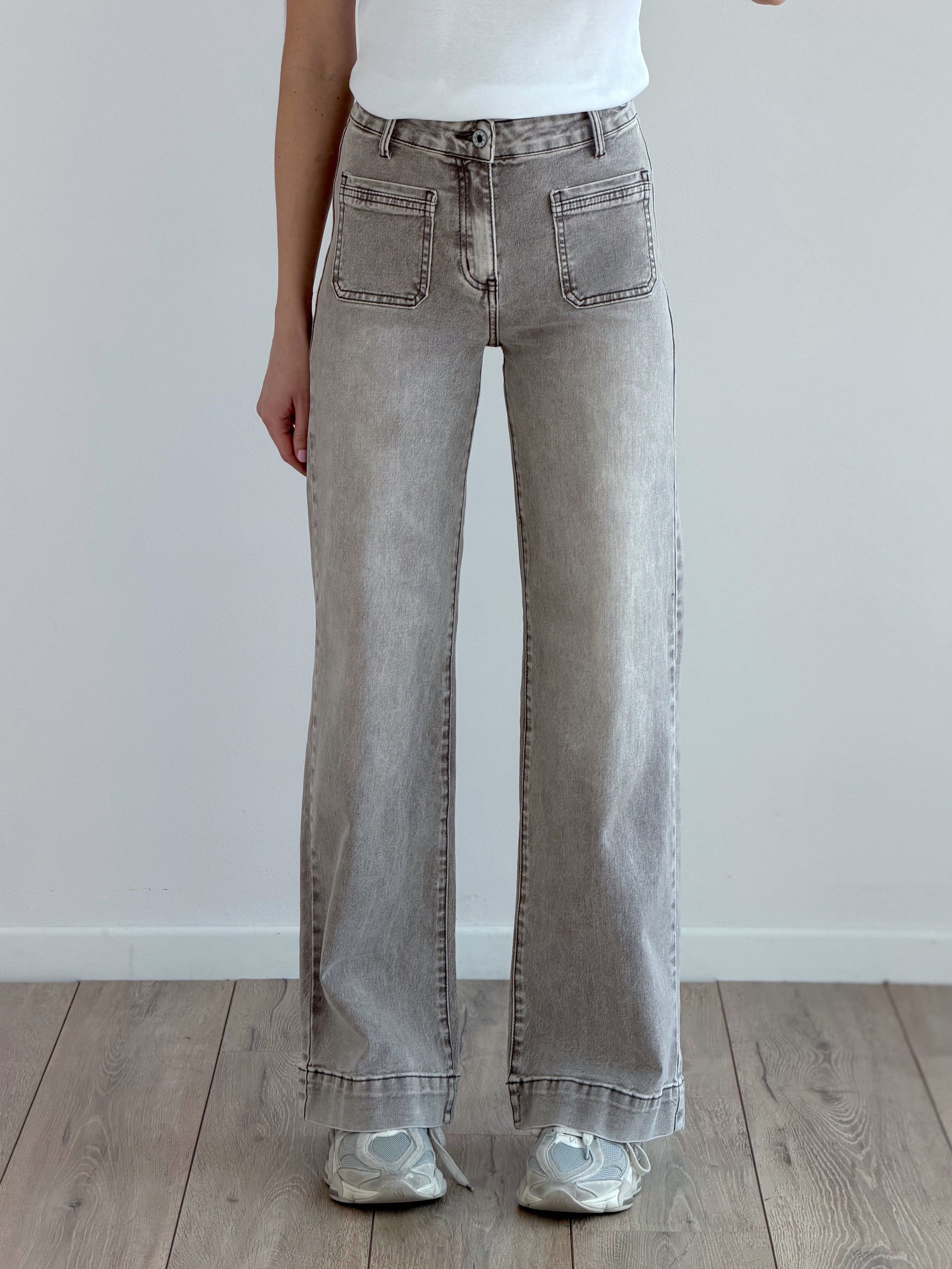 DENIM SABBIA CON TASCHINE