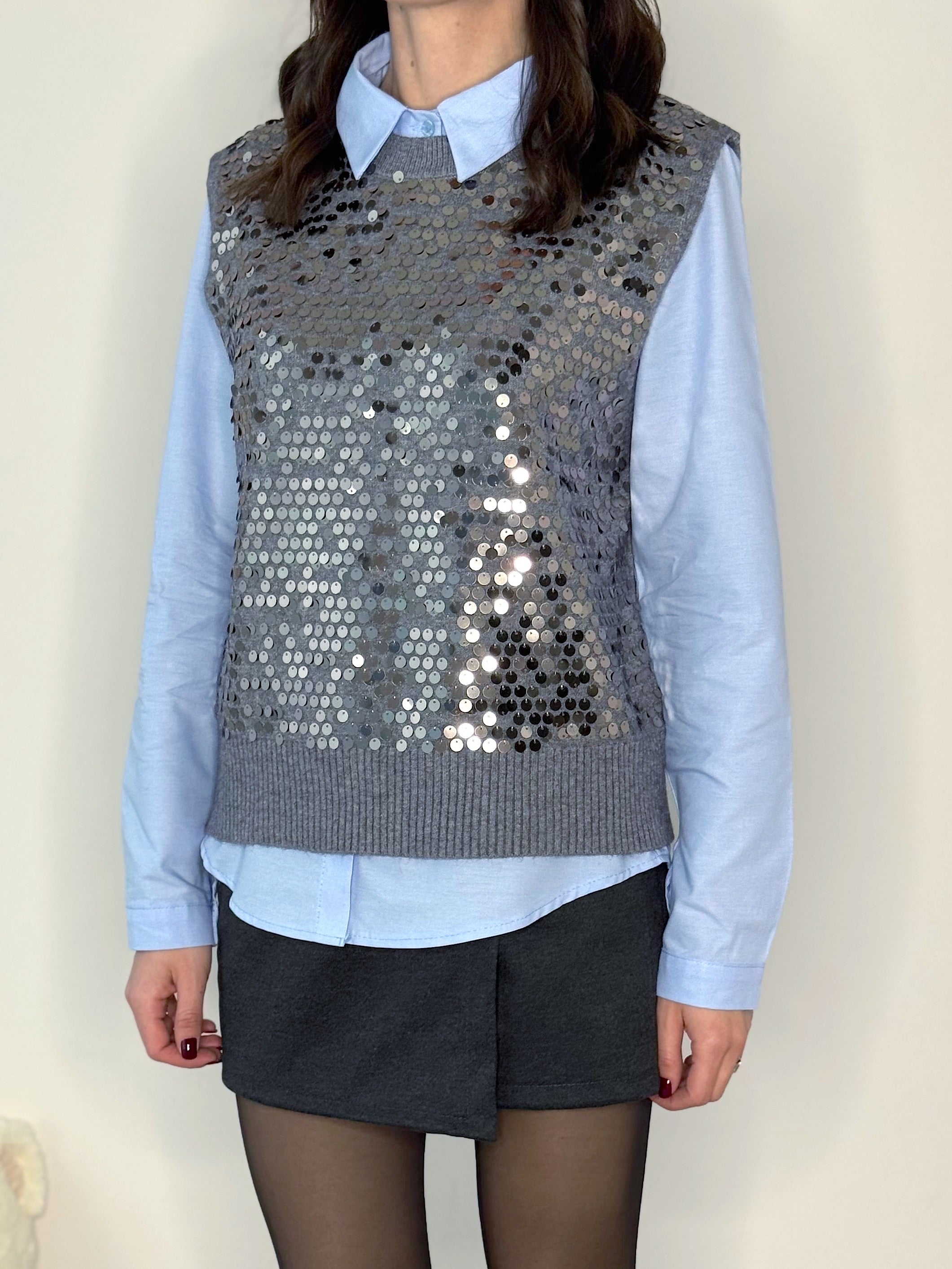 GILET CON PAILETTES