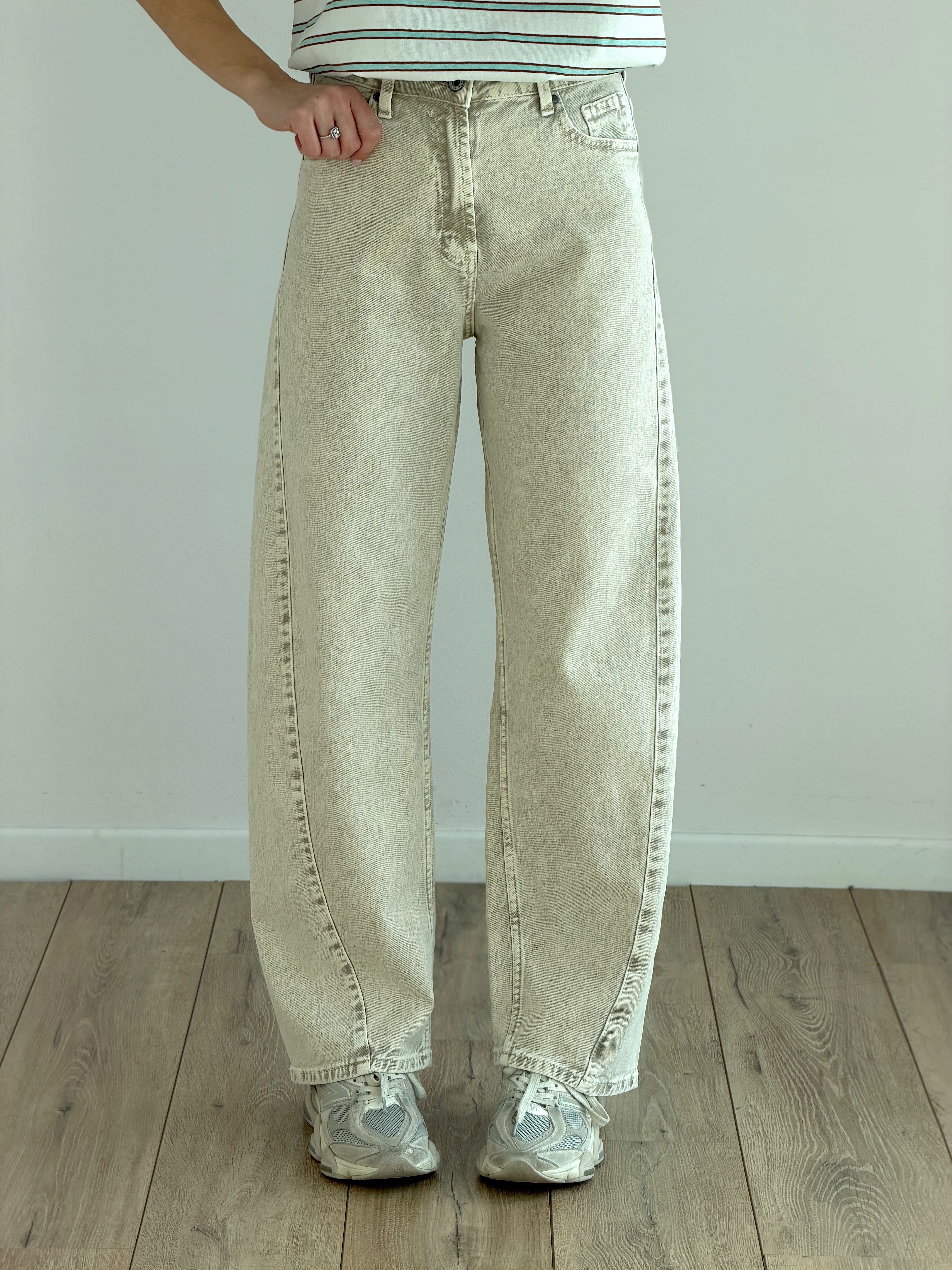 DENIM BALLOON SABBIA