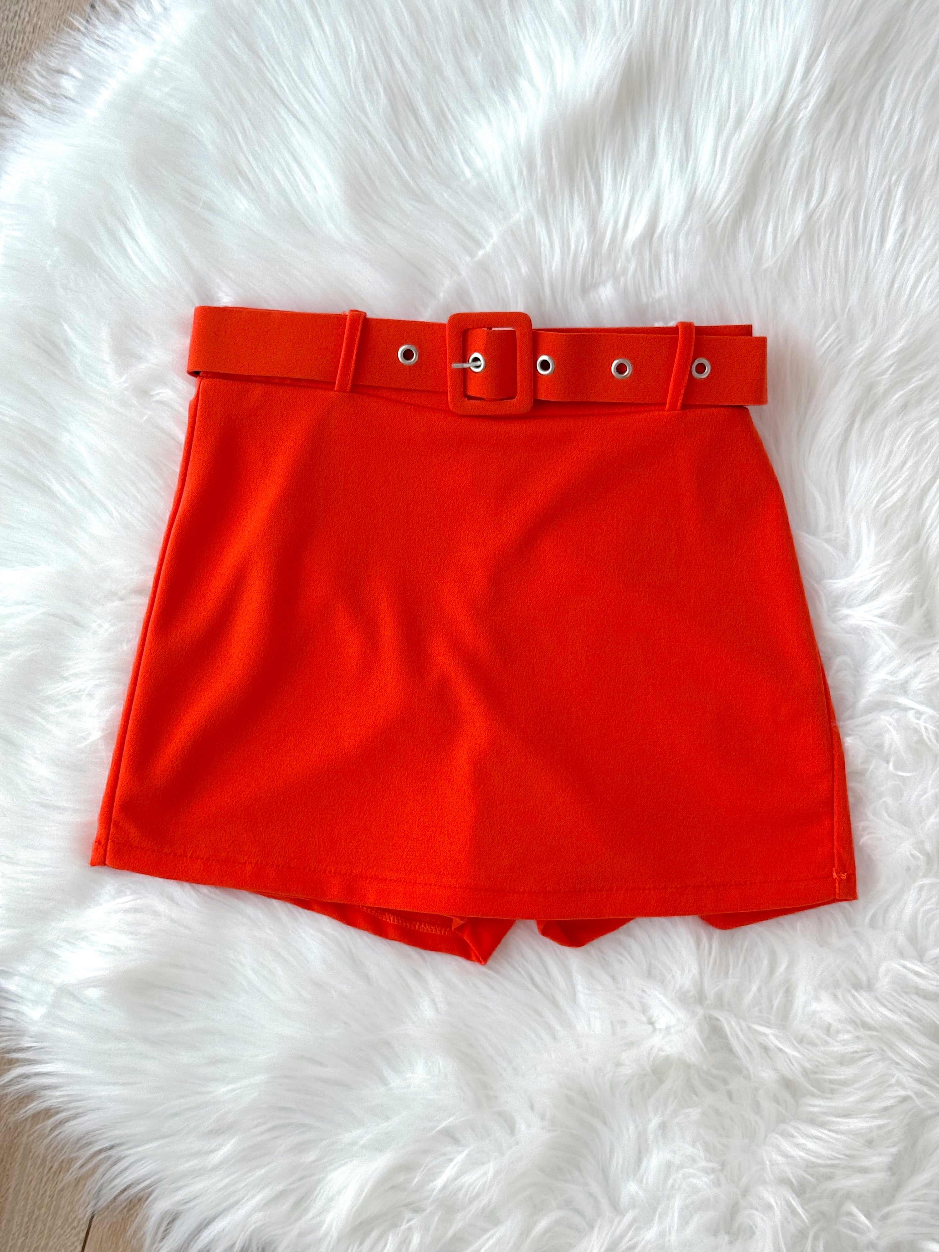 GONNA PANTALONCINO ARANCIONE