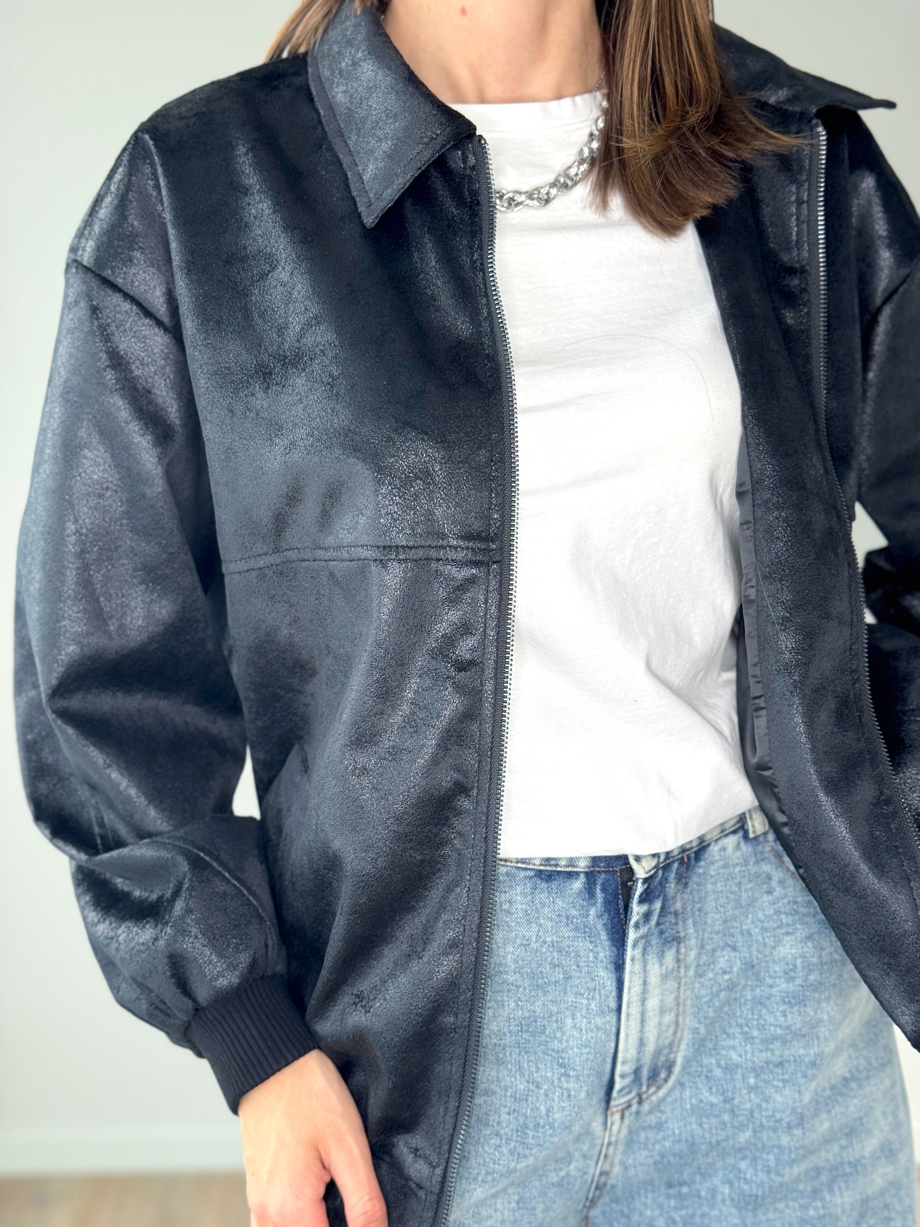 BOMBER EFFETTO ALCANTARA