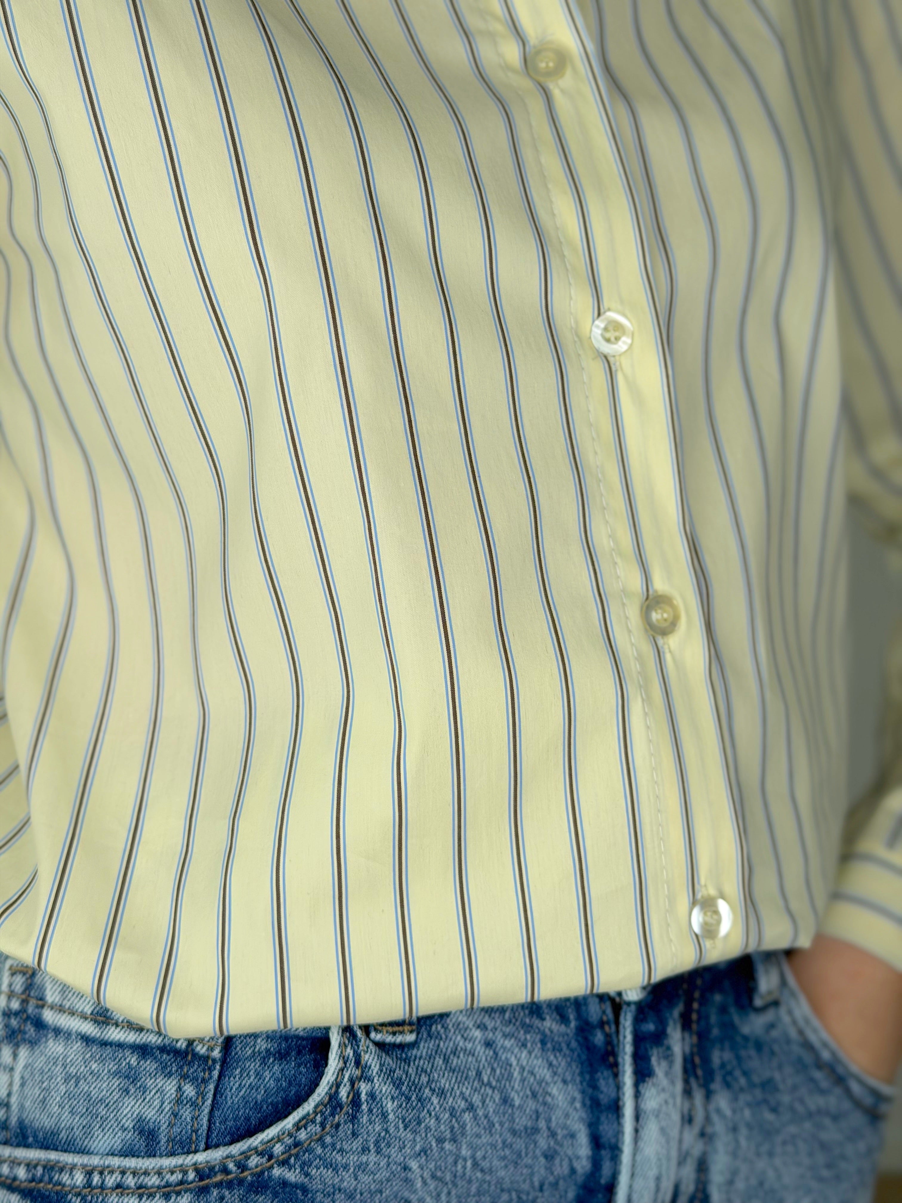 CAMICIA GESSATA BUTTER YELLOW