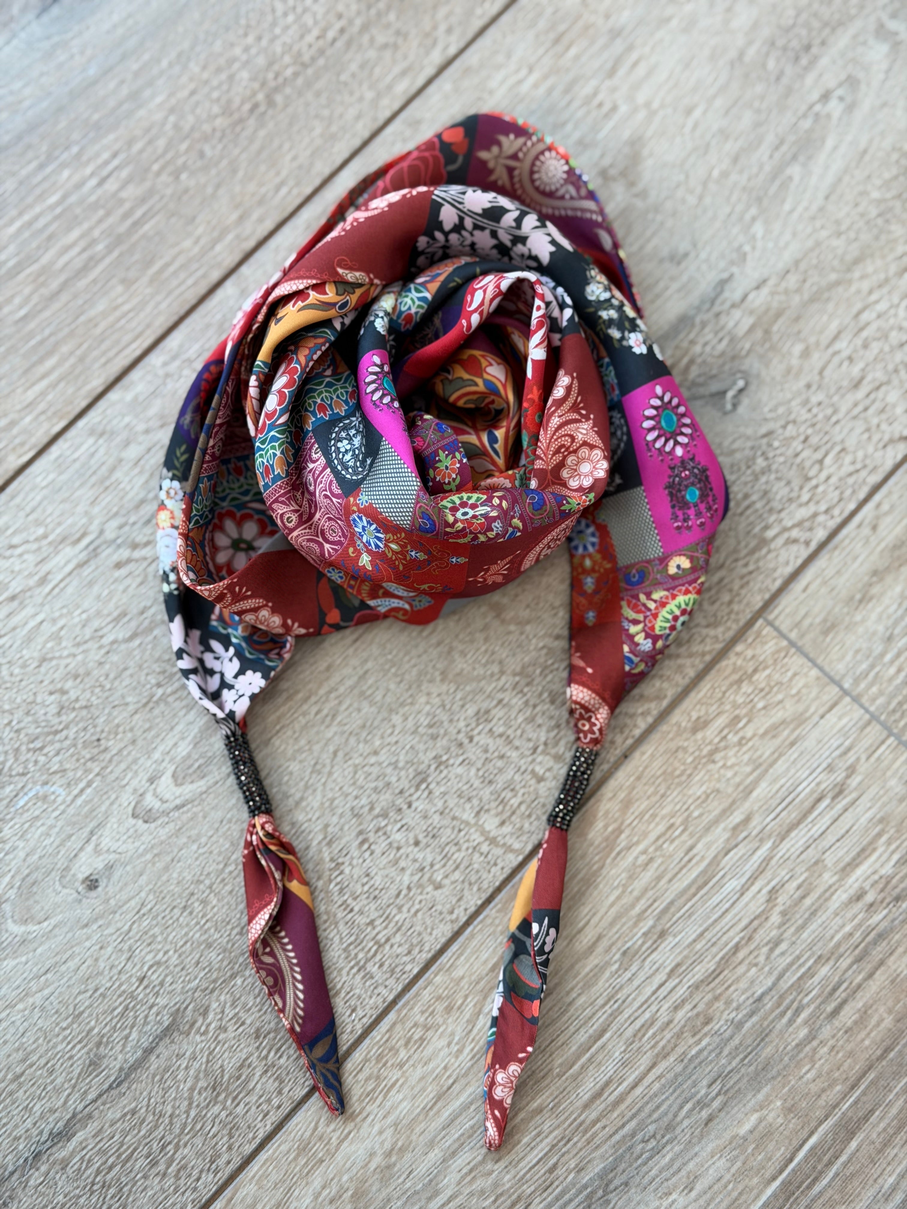 FOULARD RASO & PERLINE