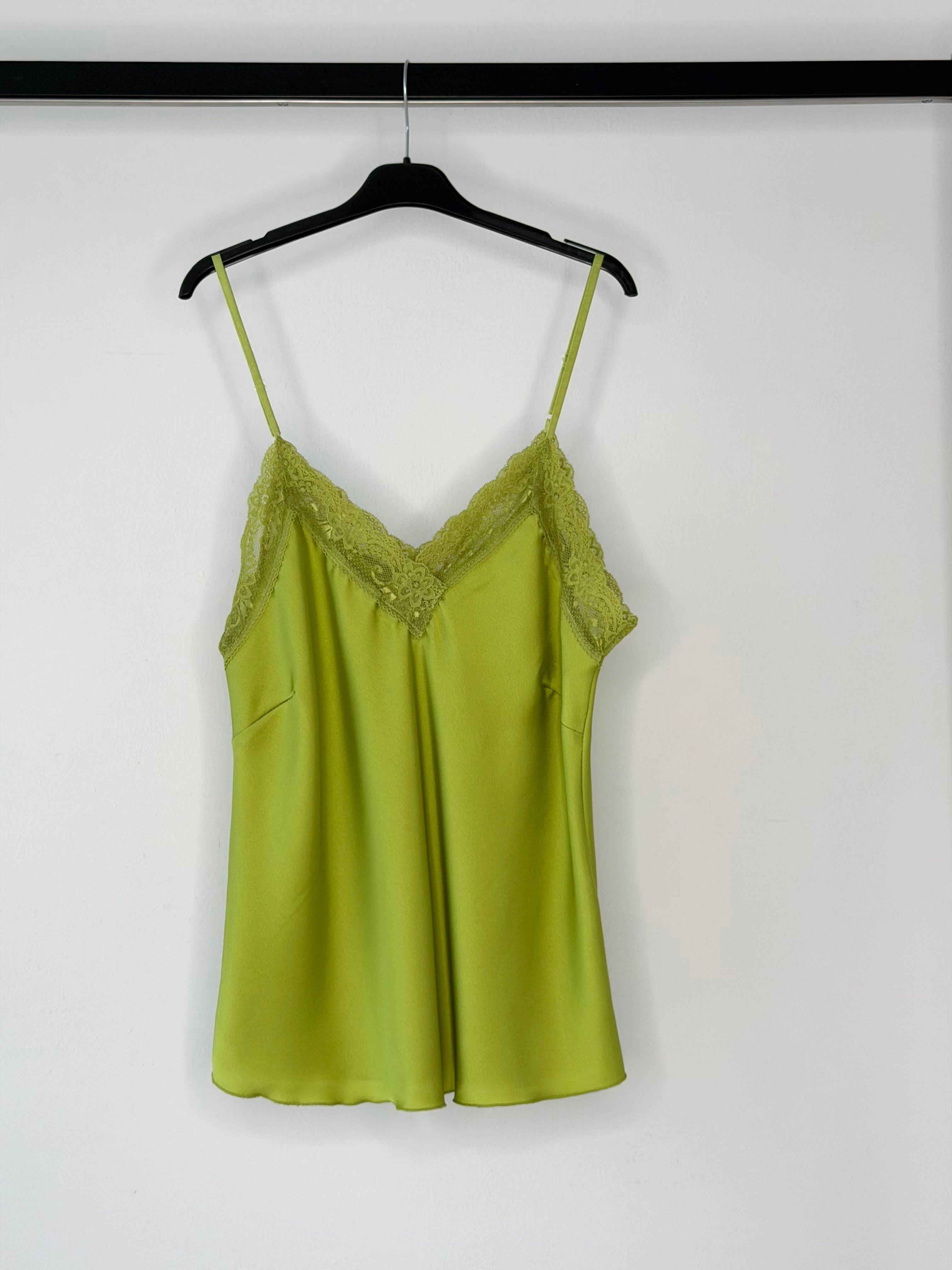 CANOTTIERA IN RASO & PIZZO