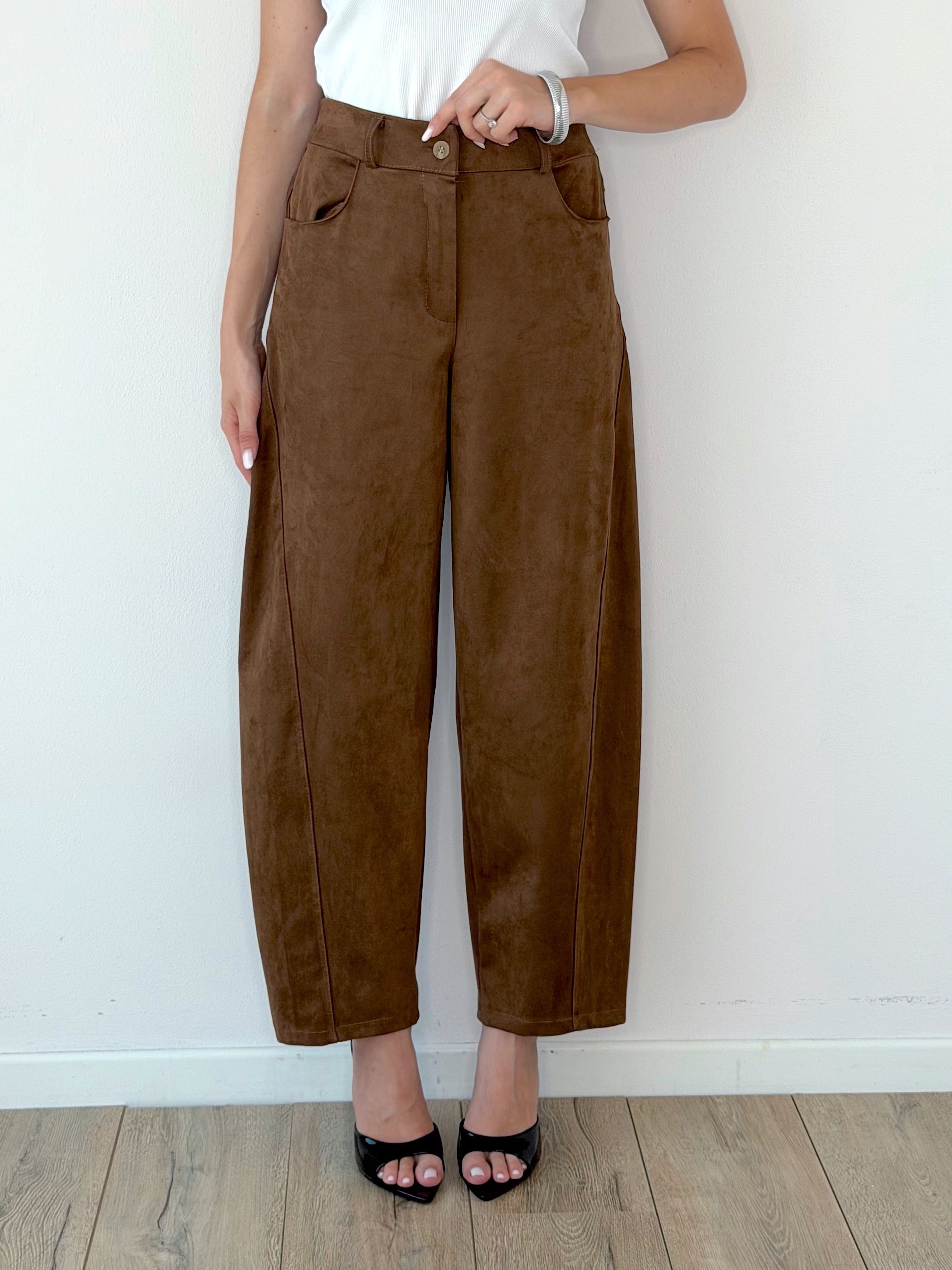 PANTALONE BALLOON ECO CAMOSCIO