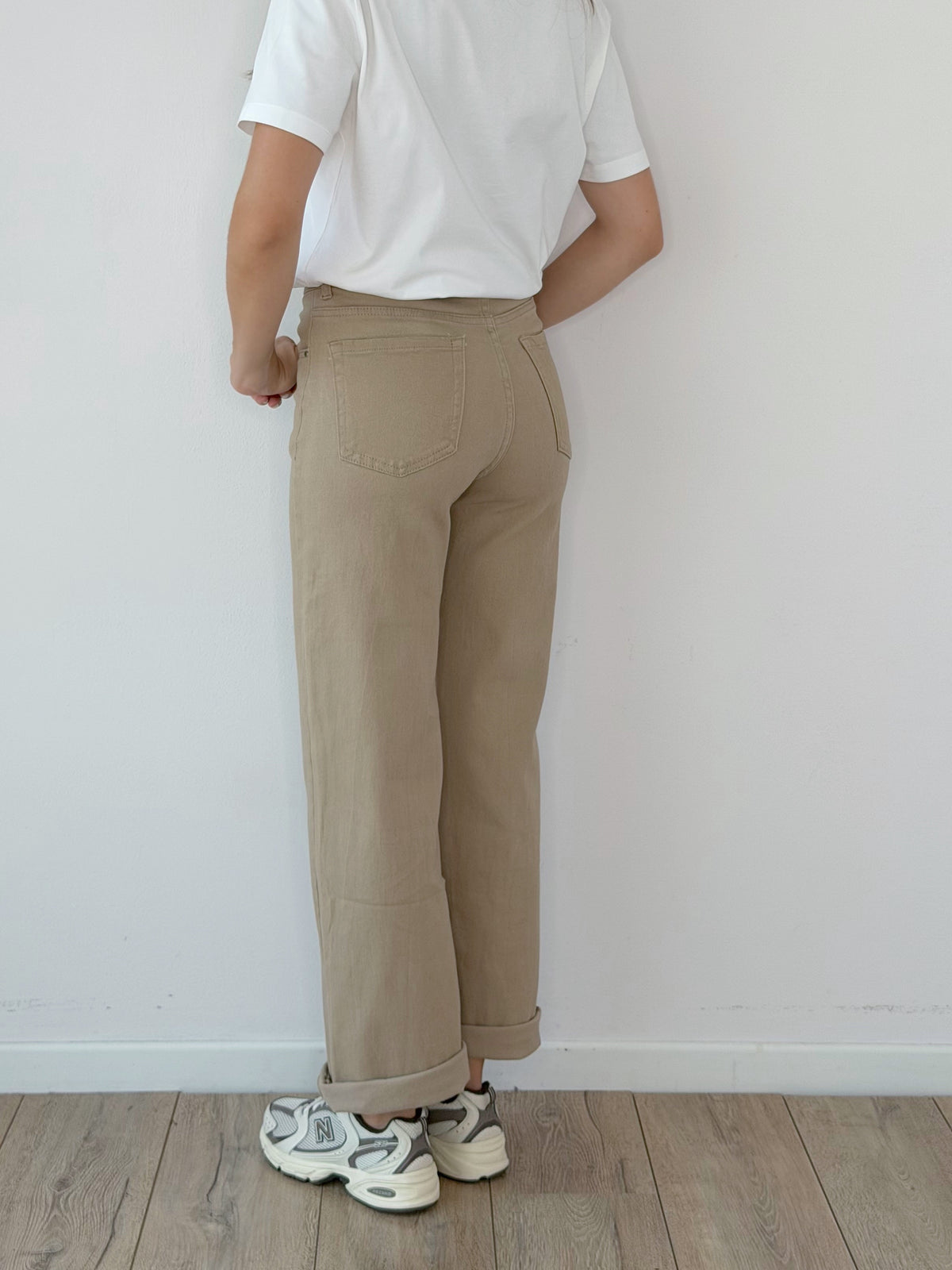 DENIM STRAIGHT BEIGE